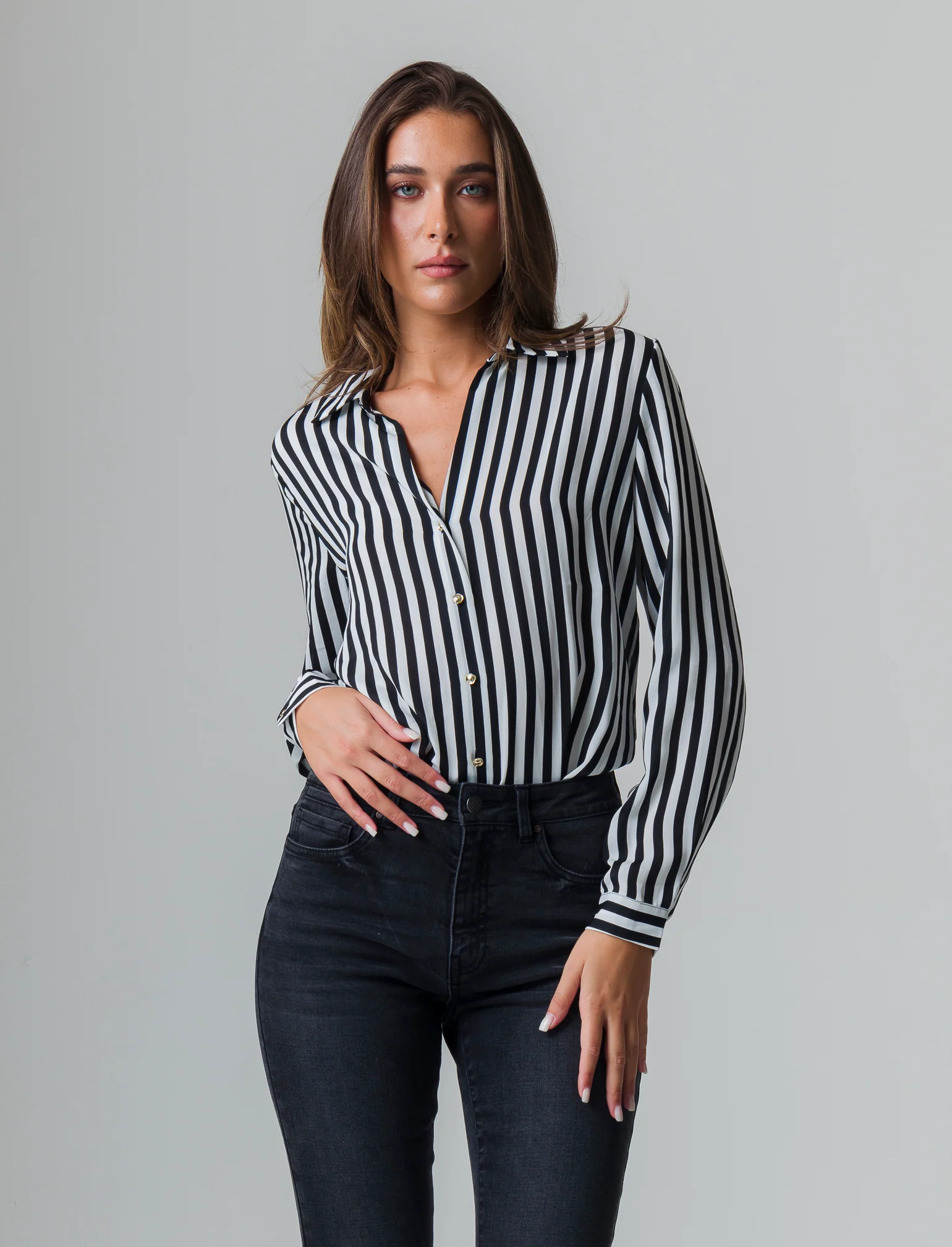 Camicia stampata da donna - var 2