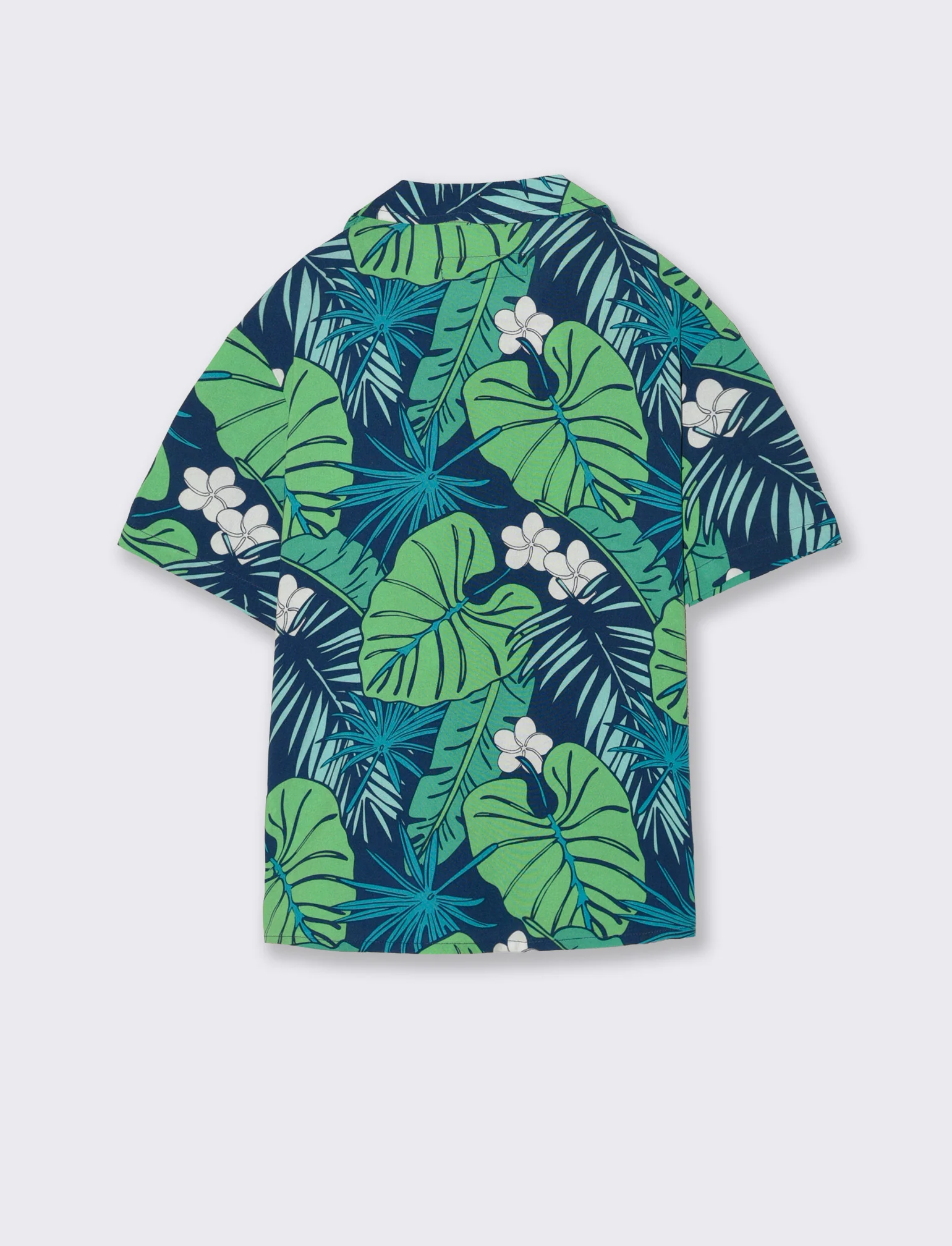 Camicia stampata in viscosa per l'estate - Verde - Image 2