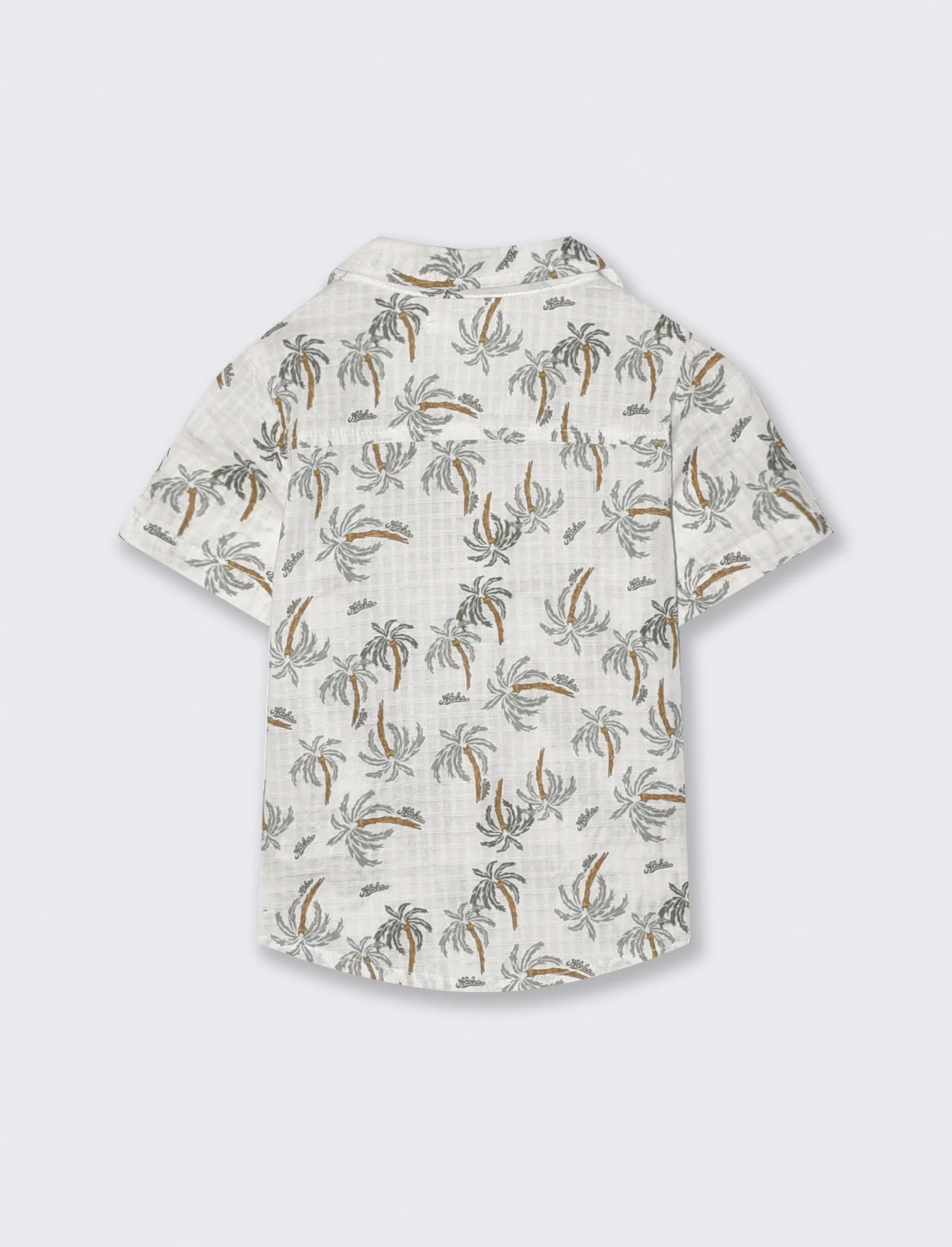 Camicia stampata manica corta palme - Fantasia - Image 2