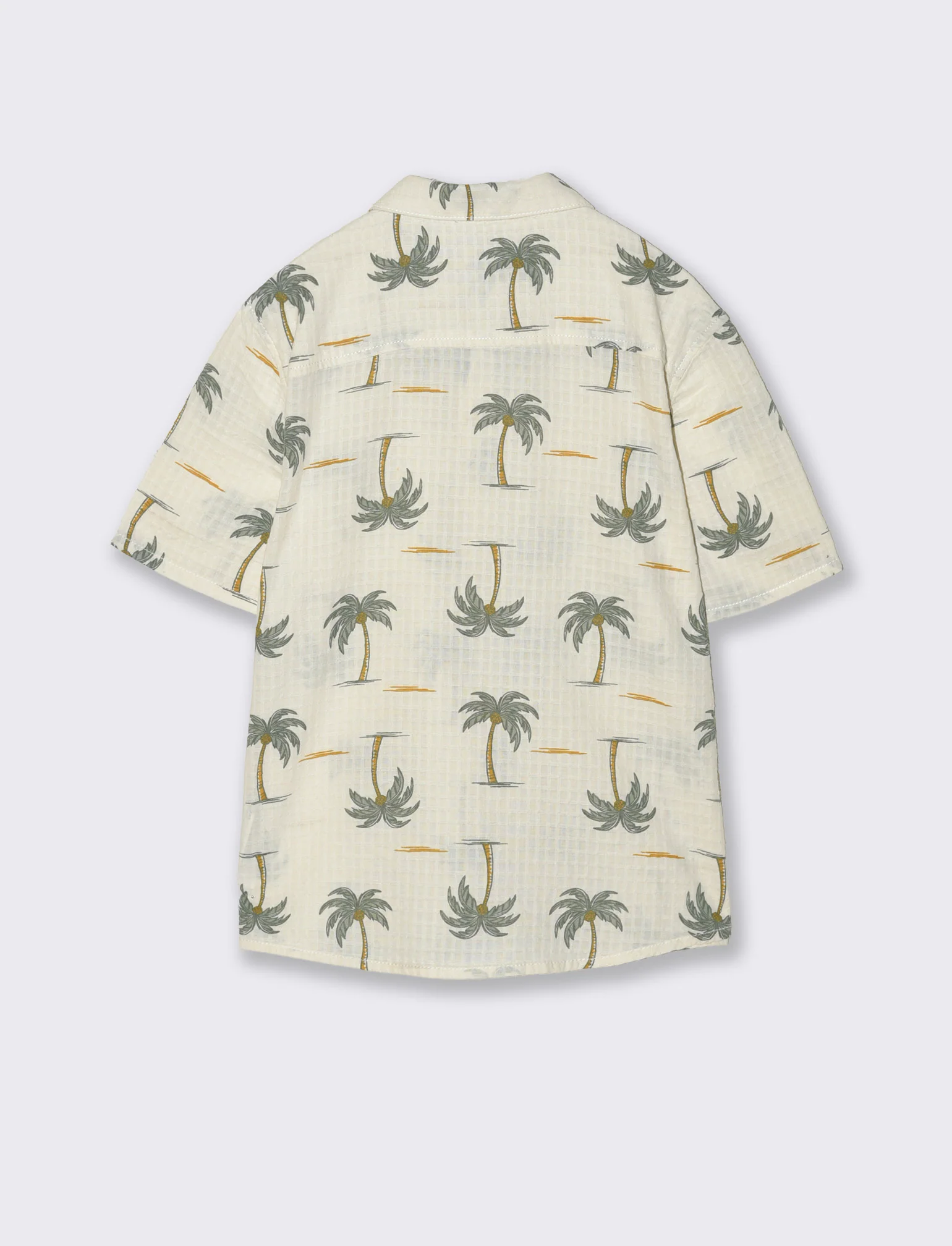 Camicia stampata maniche corte in cotone - Fantasia - Image 5