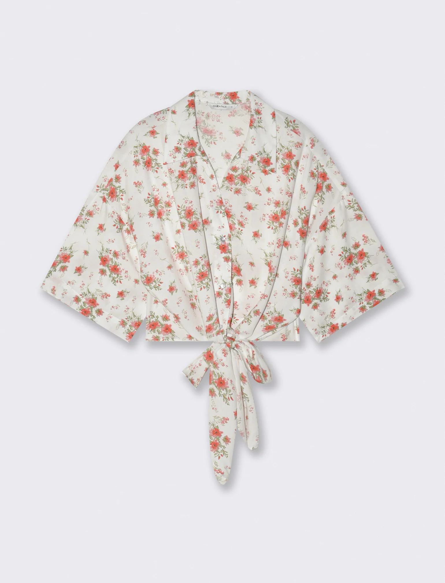 Camicia Stampata Mezza Manica con Nodo - var 1 - Image 4
