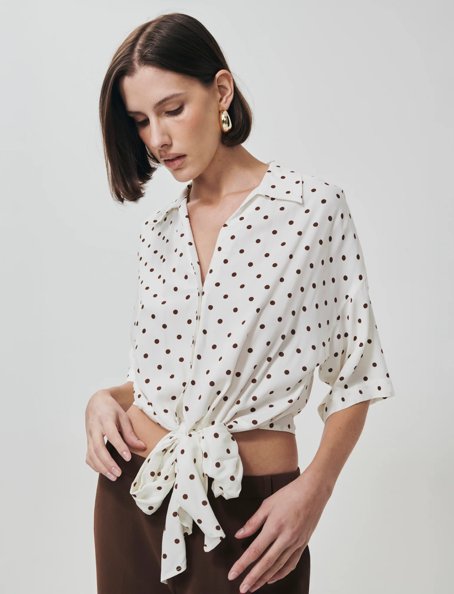 Camicia Stampata Mezza Manica con Nodo - var 2 - Image 3