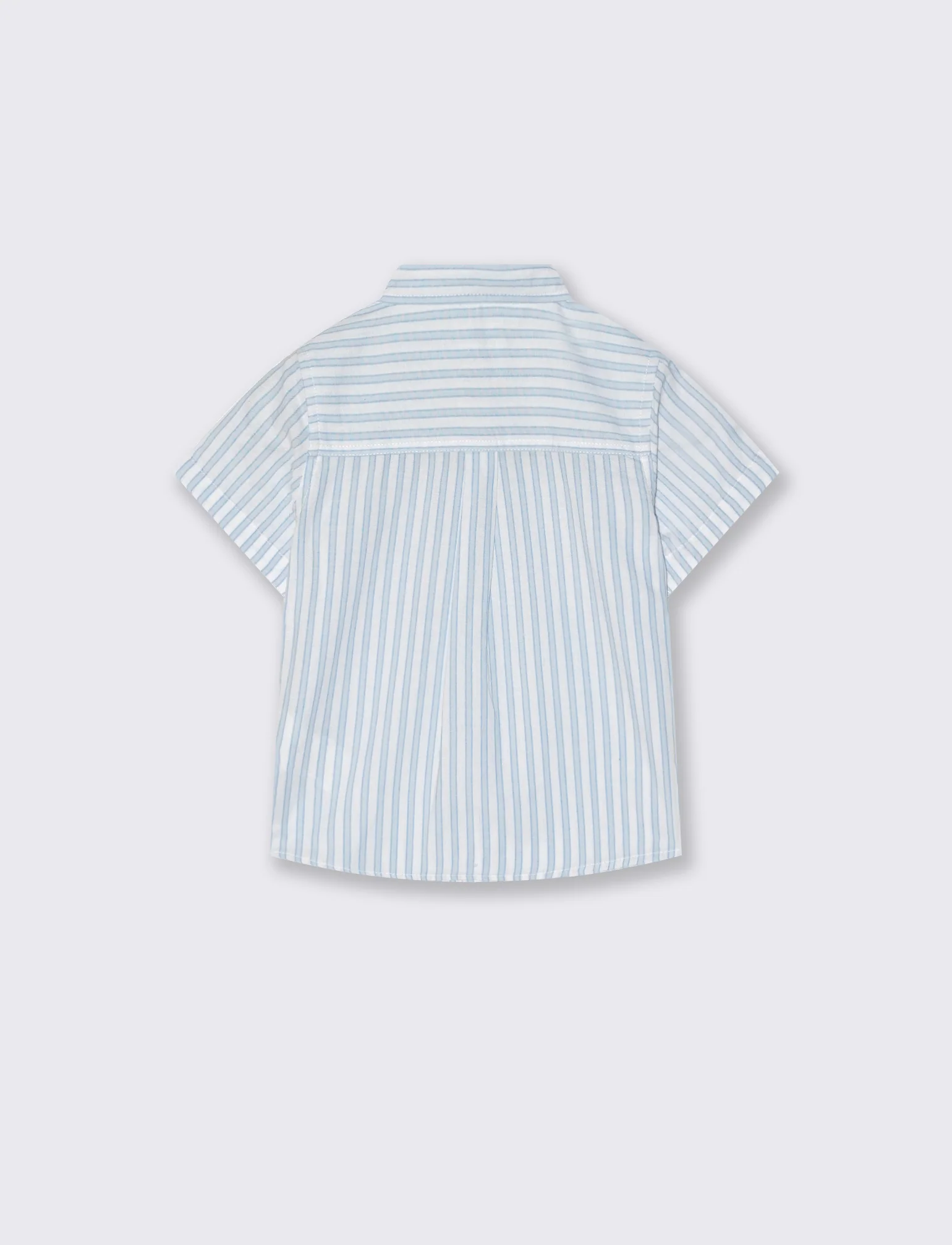 Camicia tinto filo manica corta trendy - Righe - Image 2