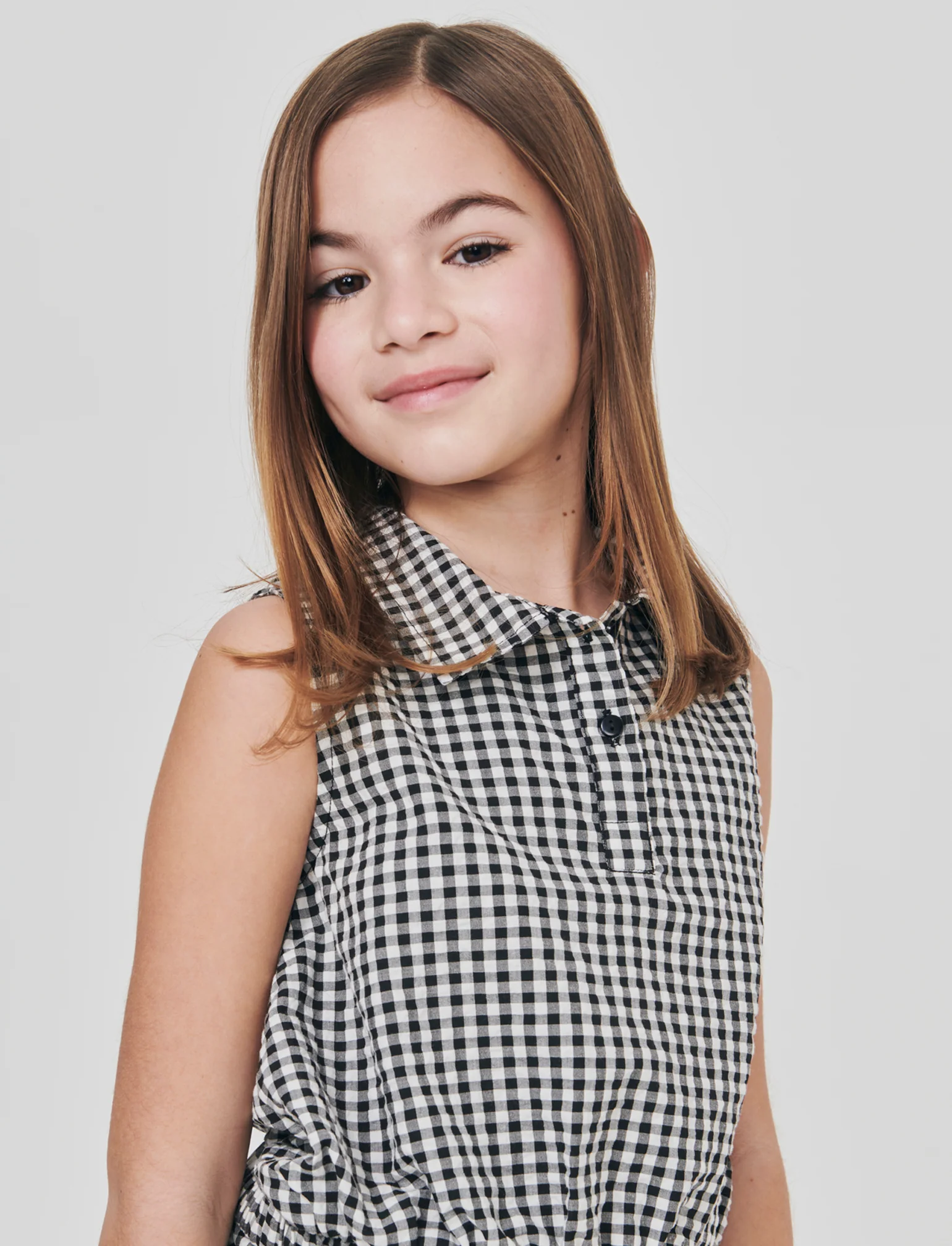 Camicia Vichy in Misto Cotone Estiva - Quadri - Image 2
