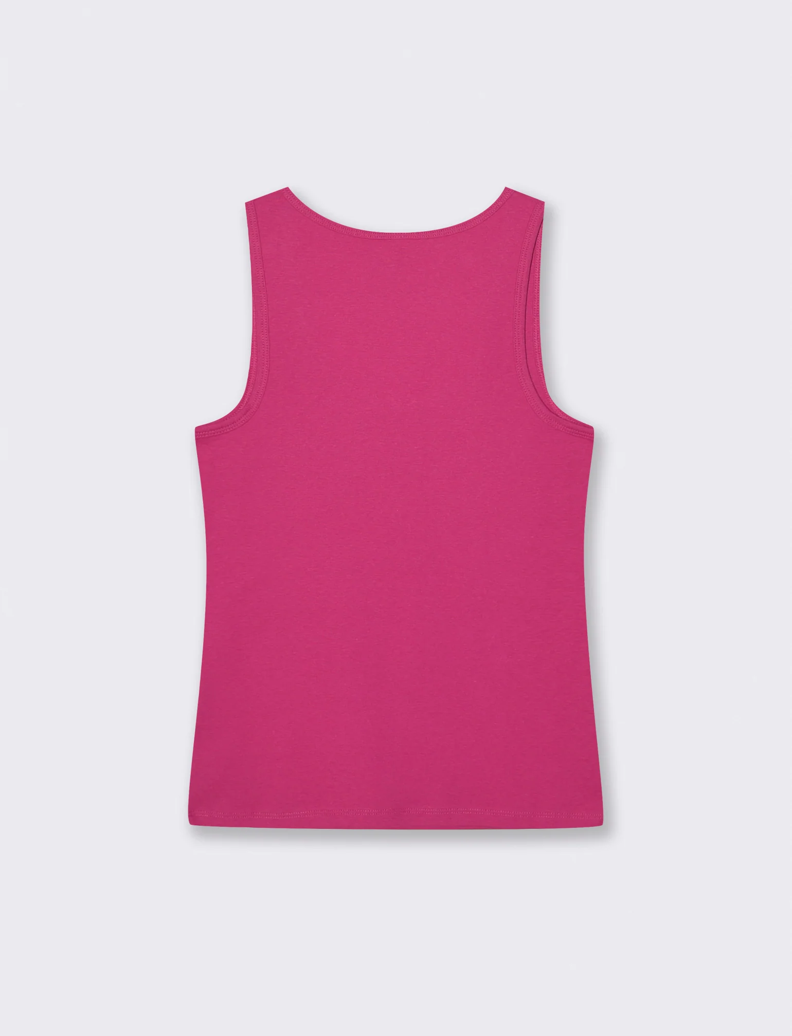 Canotta a coste con zip - Fuxia - Image 2
