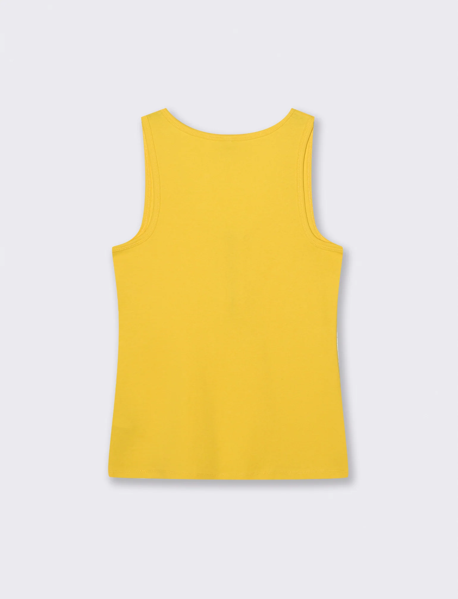Canotta a coste con zip - Giallo limone - Image 2