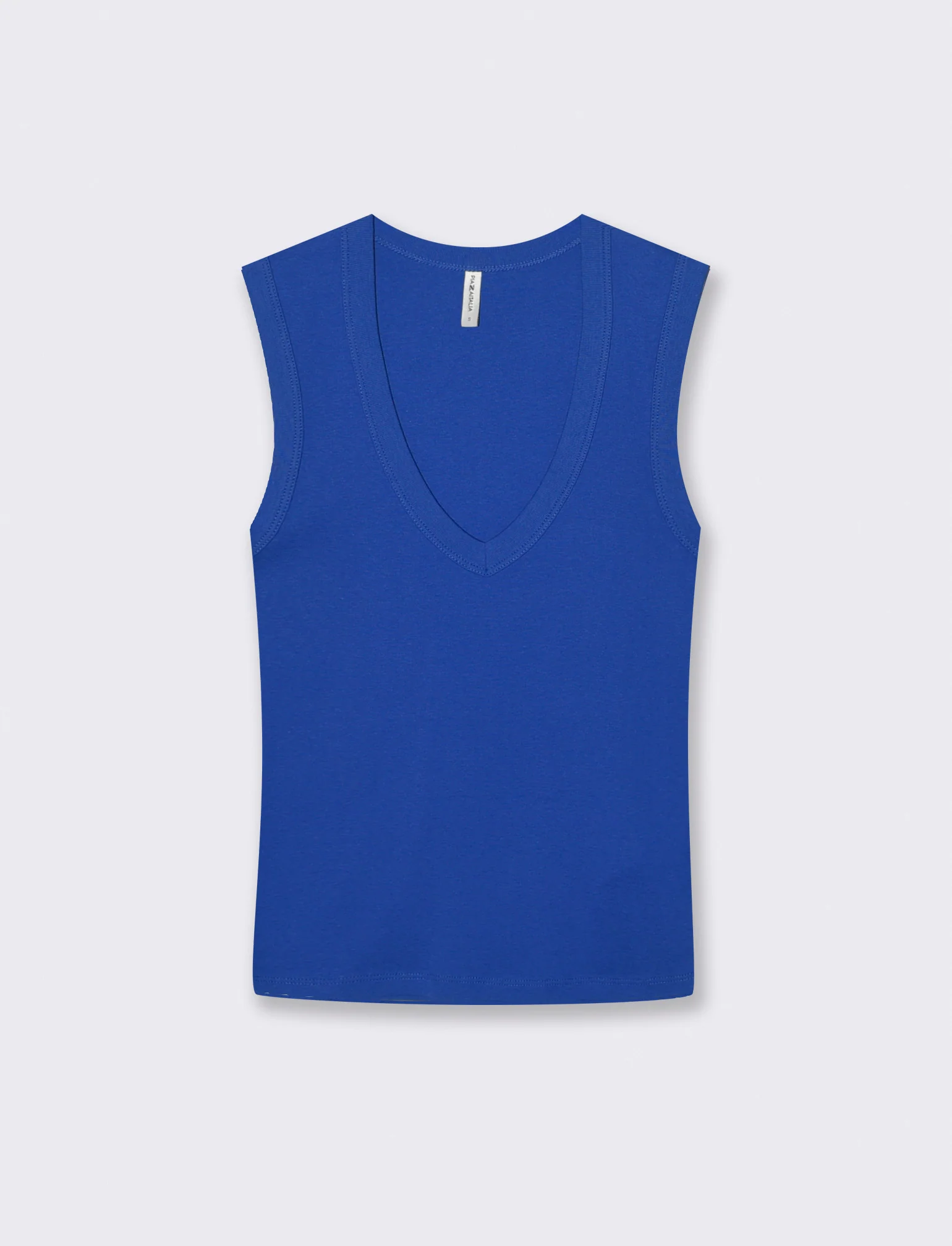 Canotta Basic in Cotone con Scollo V - Royal