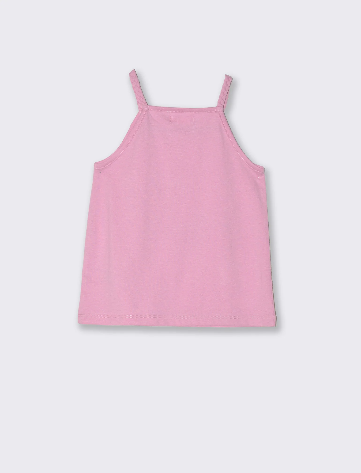 Canotta con treccina da neonata - Rosa - Image 2