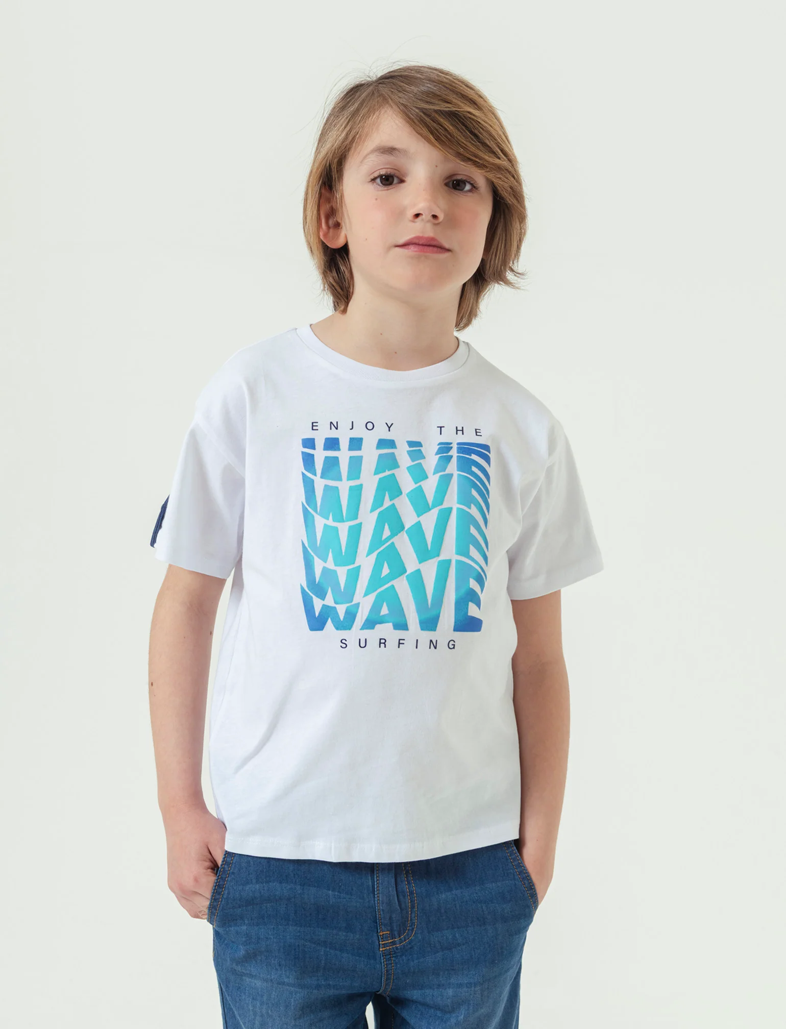 Canotta da bambino con stampa - Bianco sporco