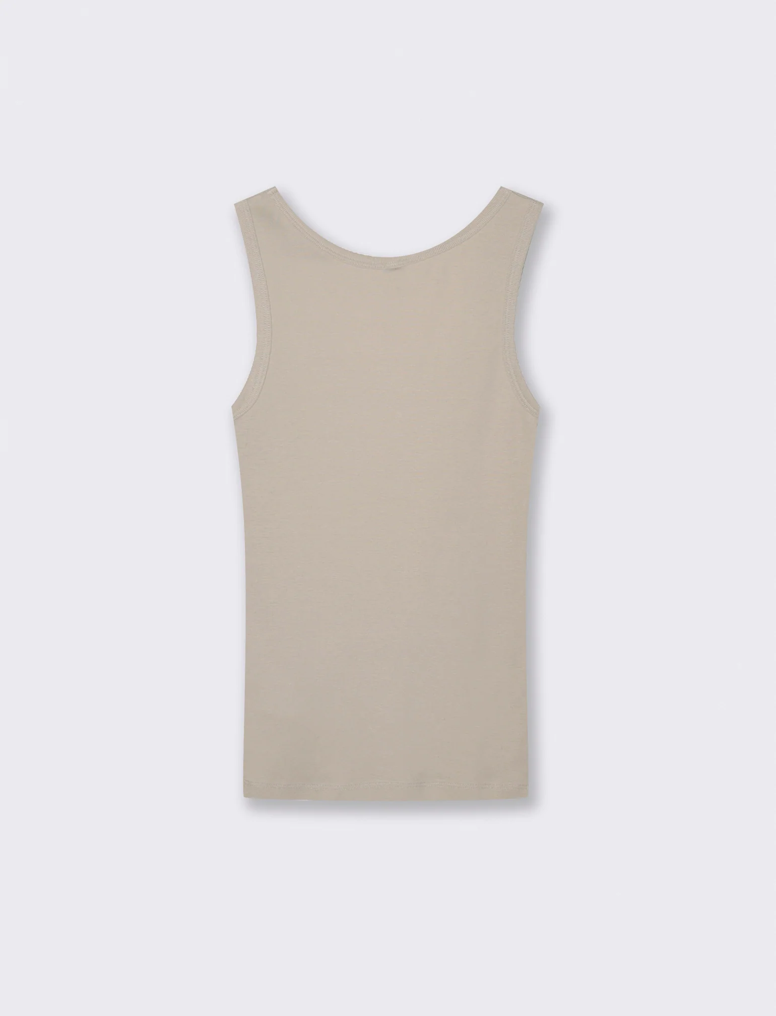Canottiera Basica Scollo Madonna Skinny - Beige grano - Image 2