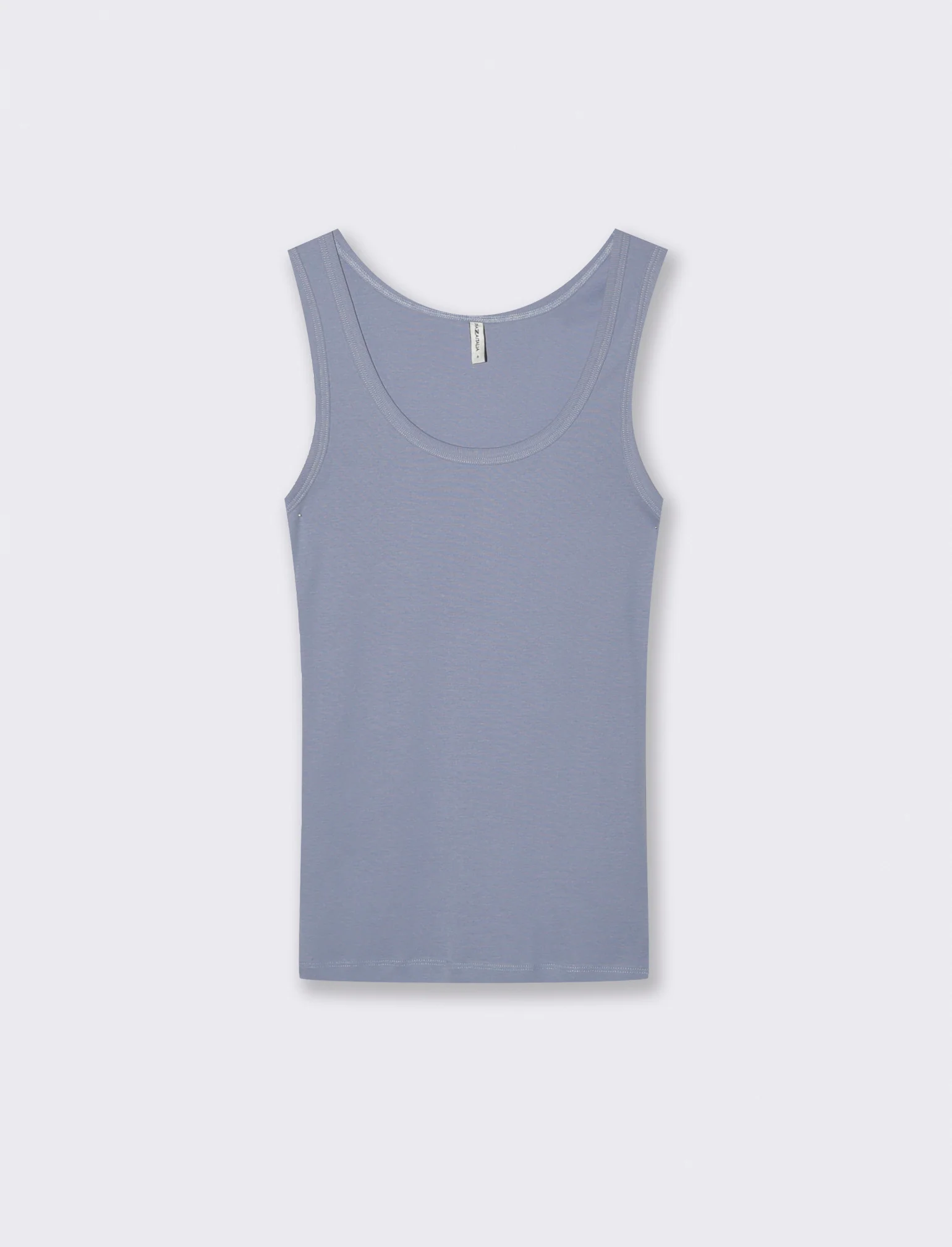 Canottiera Basica Scollo Madonna Skinny - Denim