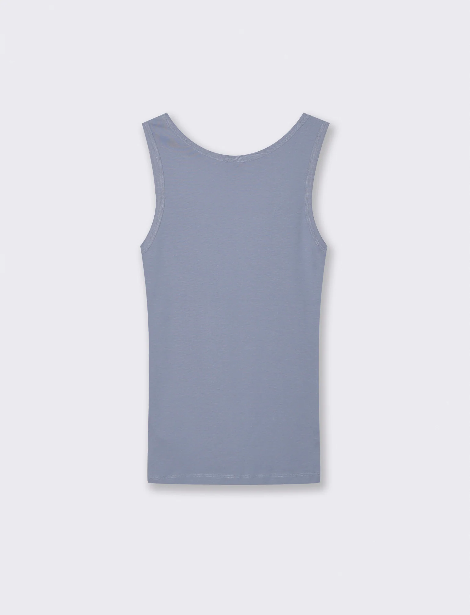 Canottiera Basica Scollo Madonna Skinny - Denim - Image 2