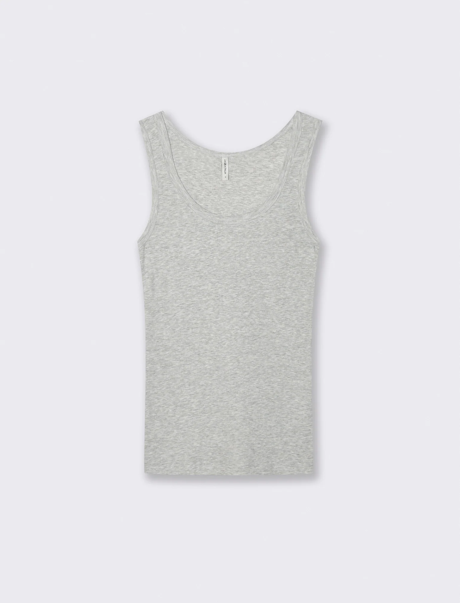 Canottiera Basica Scollo Madonna Skinny - Grigio chiaro mel.