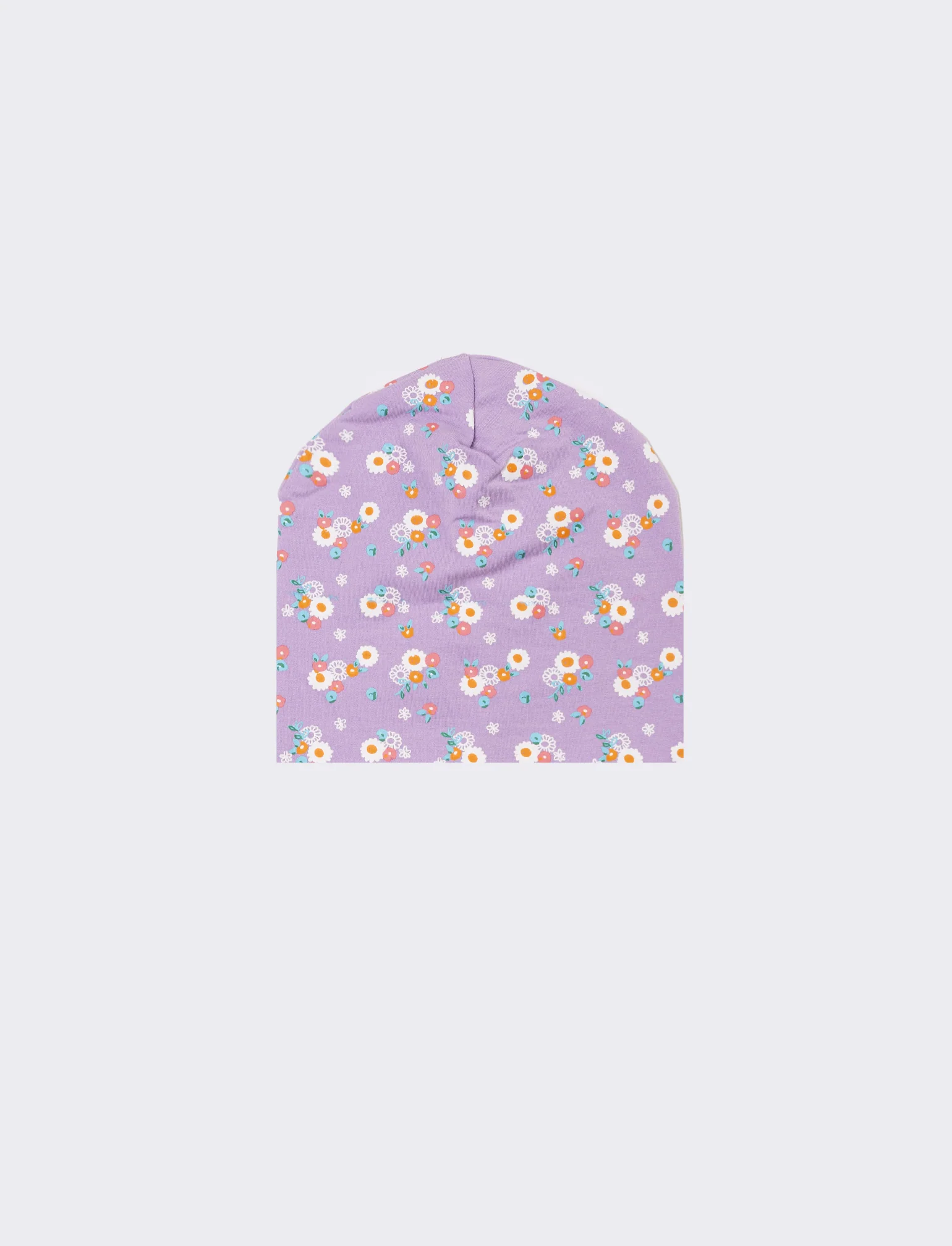 Cappello bambina con stampa fiorellini - Lilla