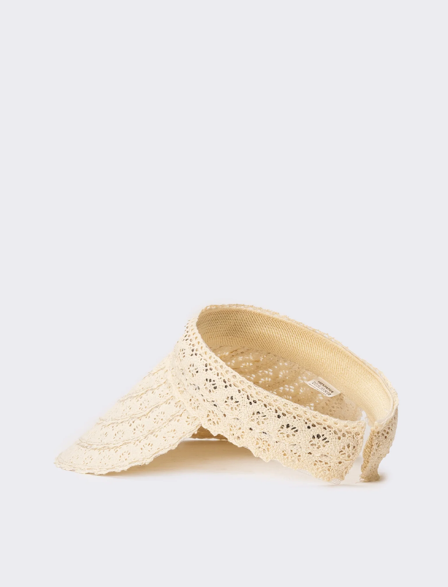 Cappello bambina visiera con passamaneria - Beige - Image 2