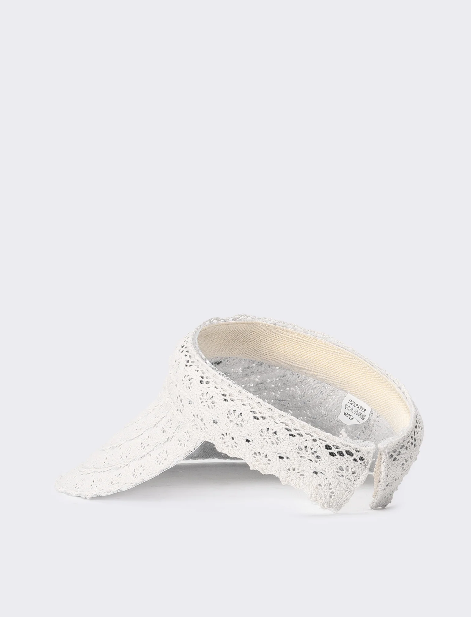 Cappello bambina visiera con passamaneria - Bianco - Image 2