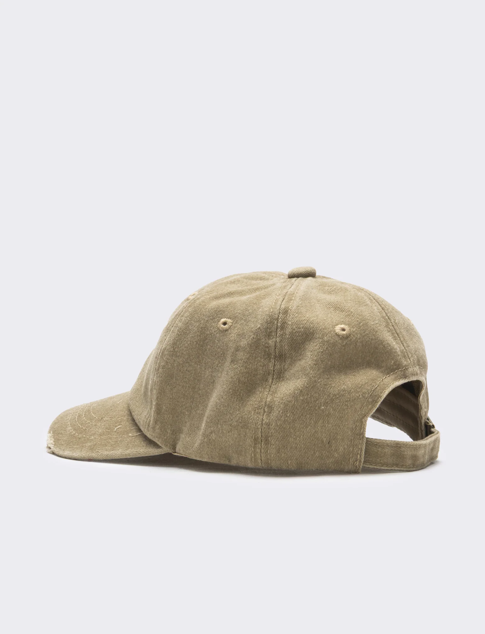 Cappello bambino baseball cotone delave liscio - Beige - Image 2
