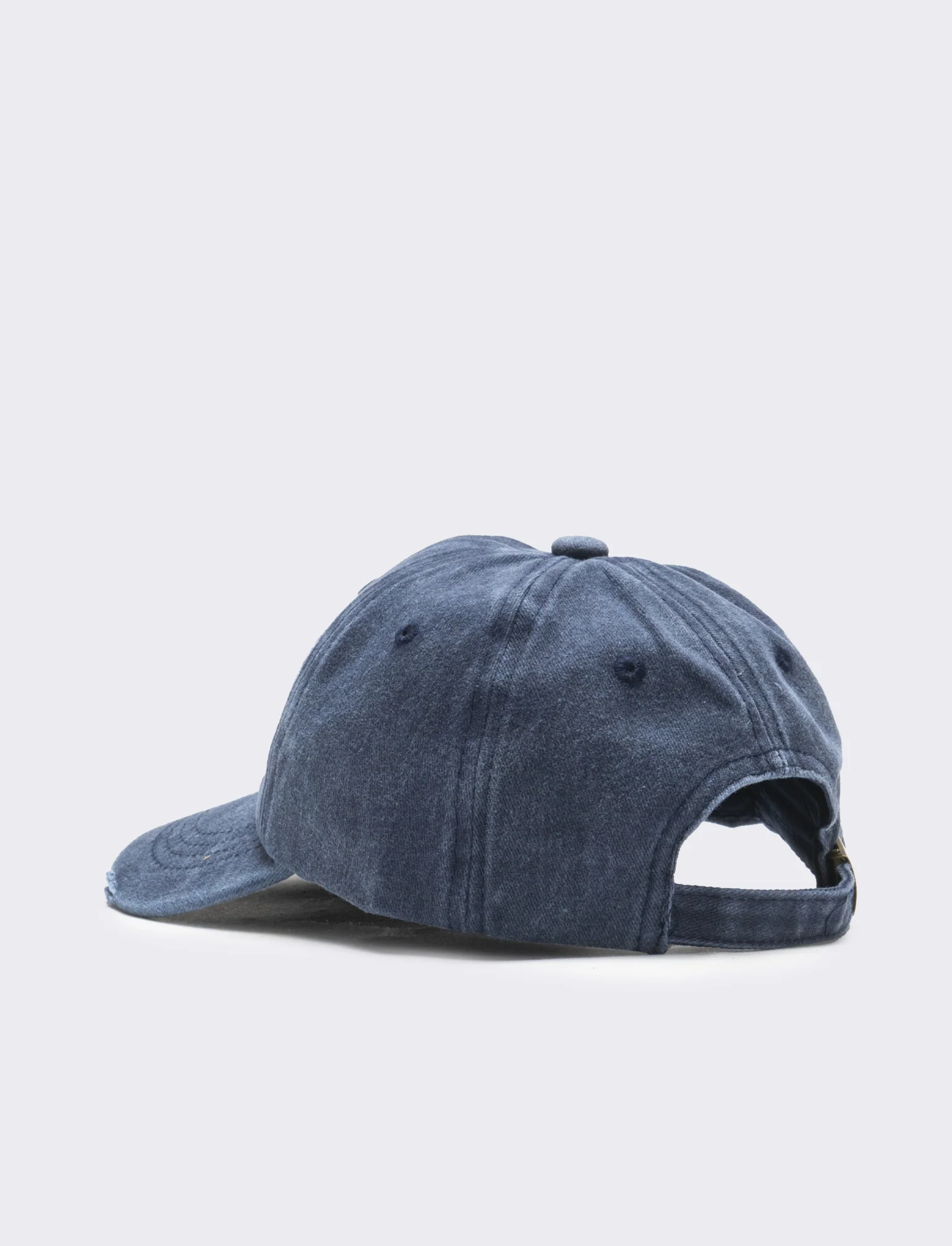 Cappello bambino baseball cotone delave liscio - Blu - Image 2