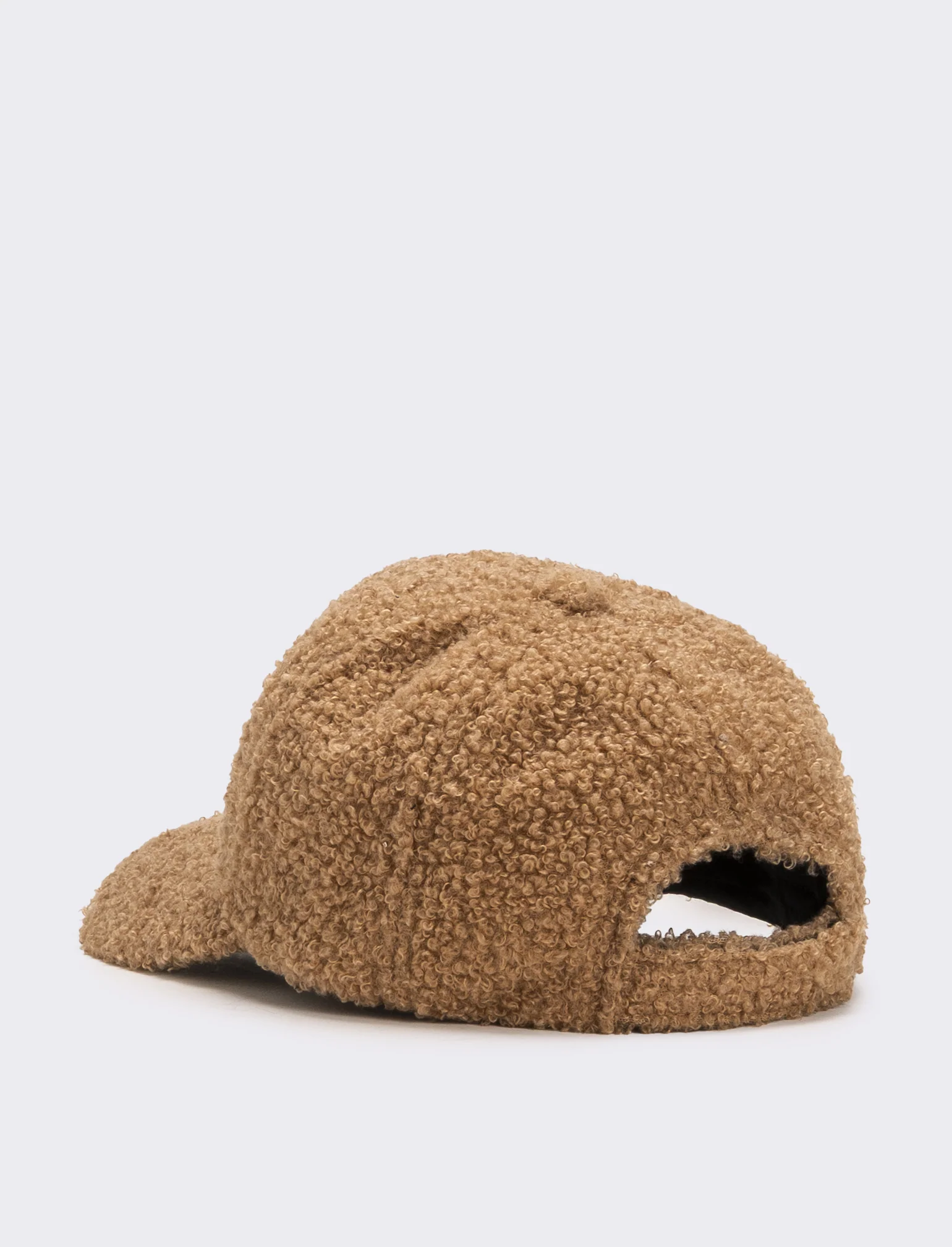 Cappello baseball bambina in pelliccia agnello - Beige - Image 2