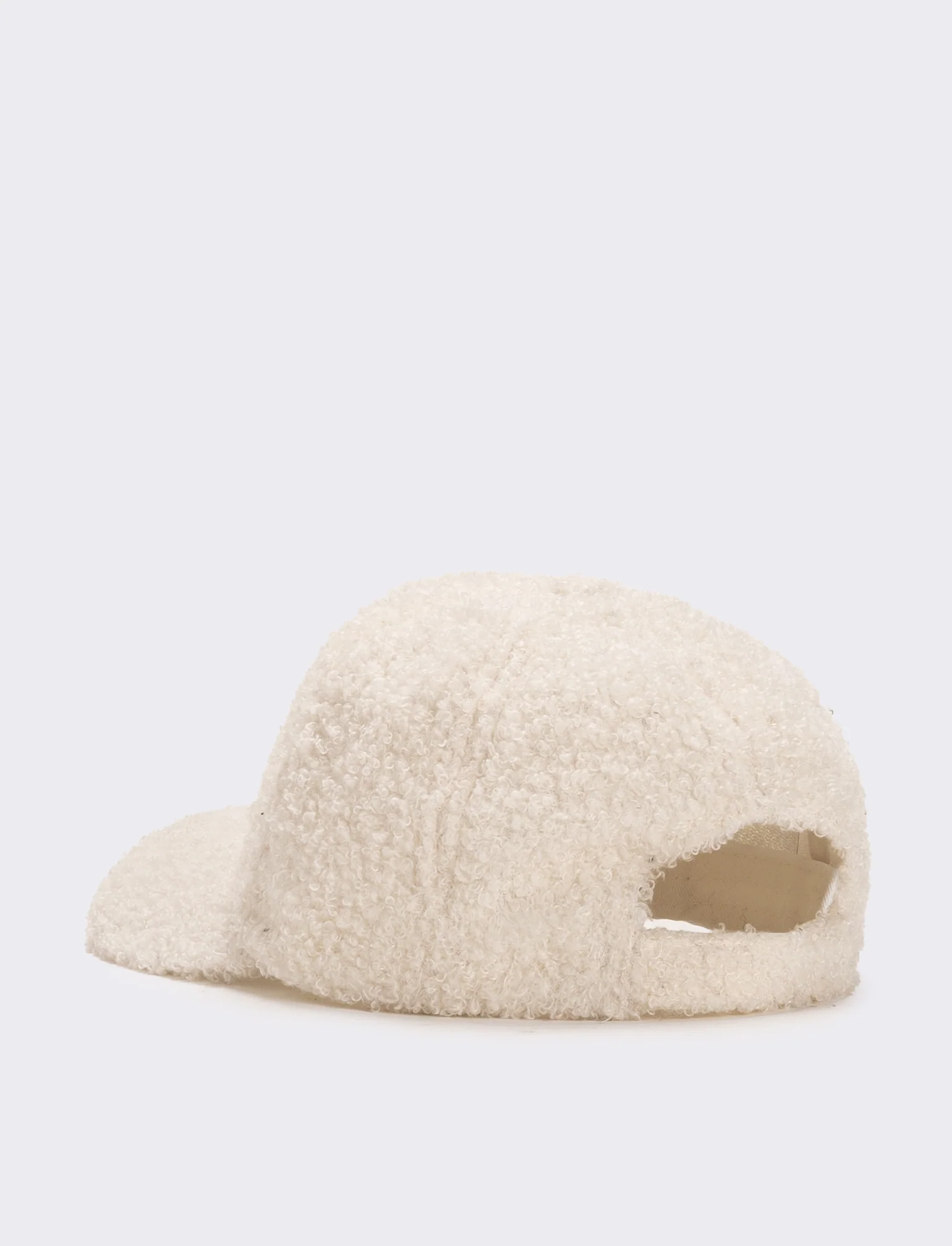 Cappello baseball bambina in pelliccia agnello - Bianco - Image 2