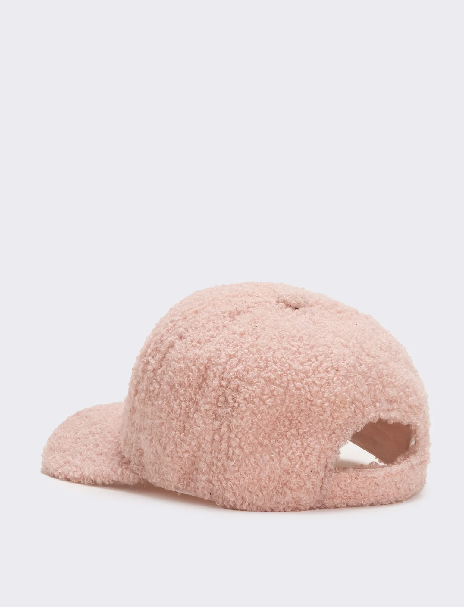 Cappello baseball bambina in pelliccia agnello - Rosa - Image 2