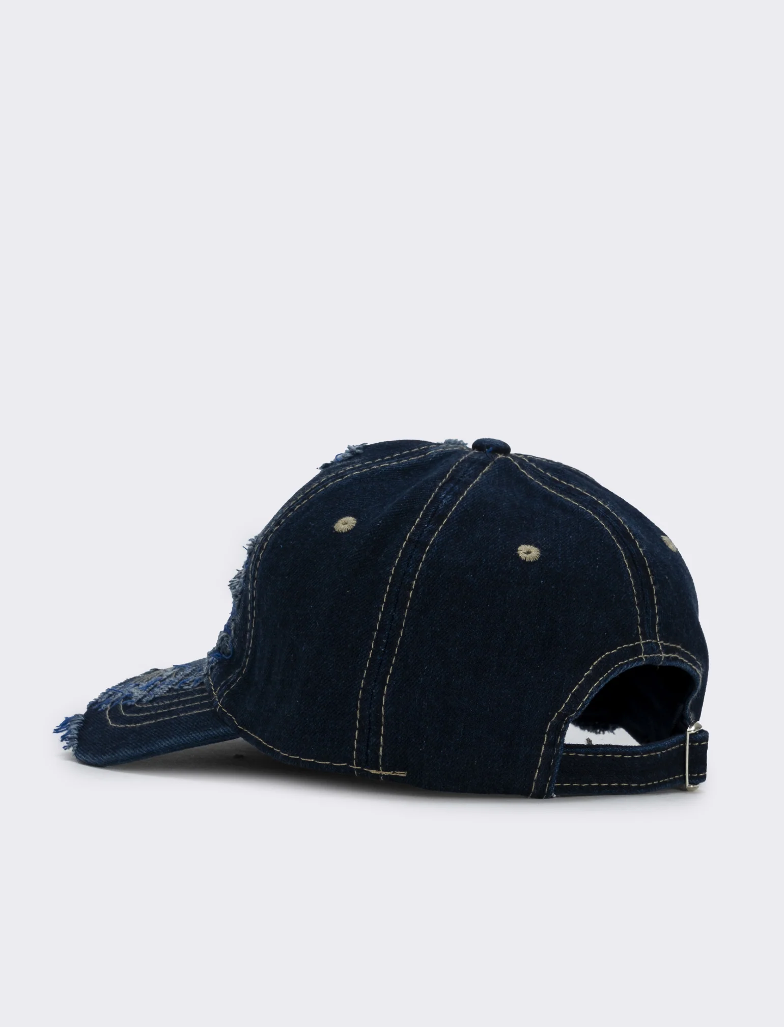 Cappello baseball con frange colorate - Blu - Image 3