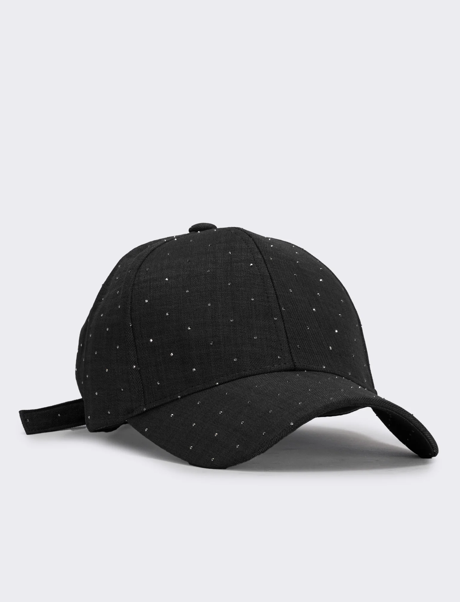 Cappello baseball con strass - Nero