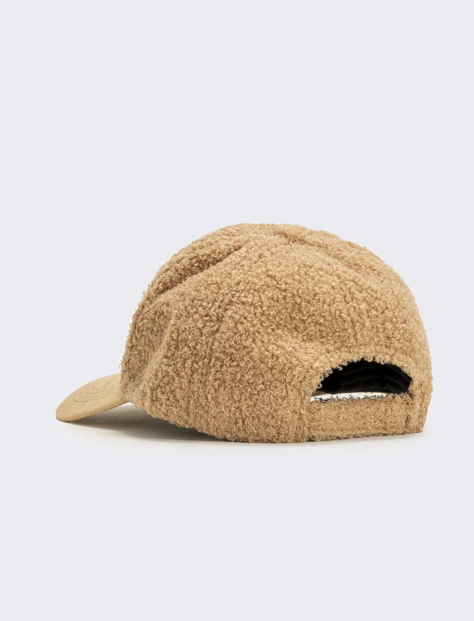Cappello baseball effetto teddy visiera dainetto - Beige - Image 2
