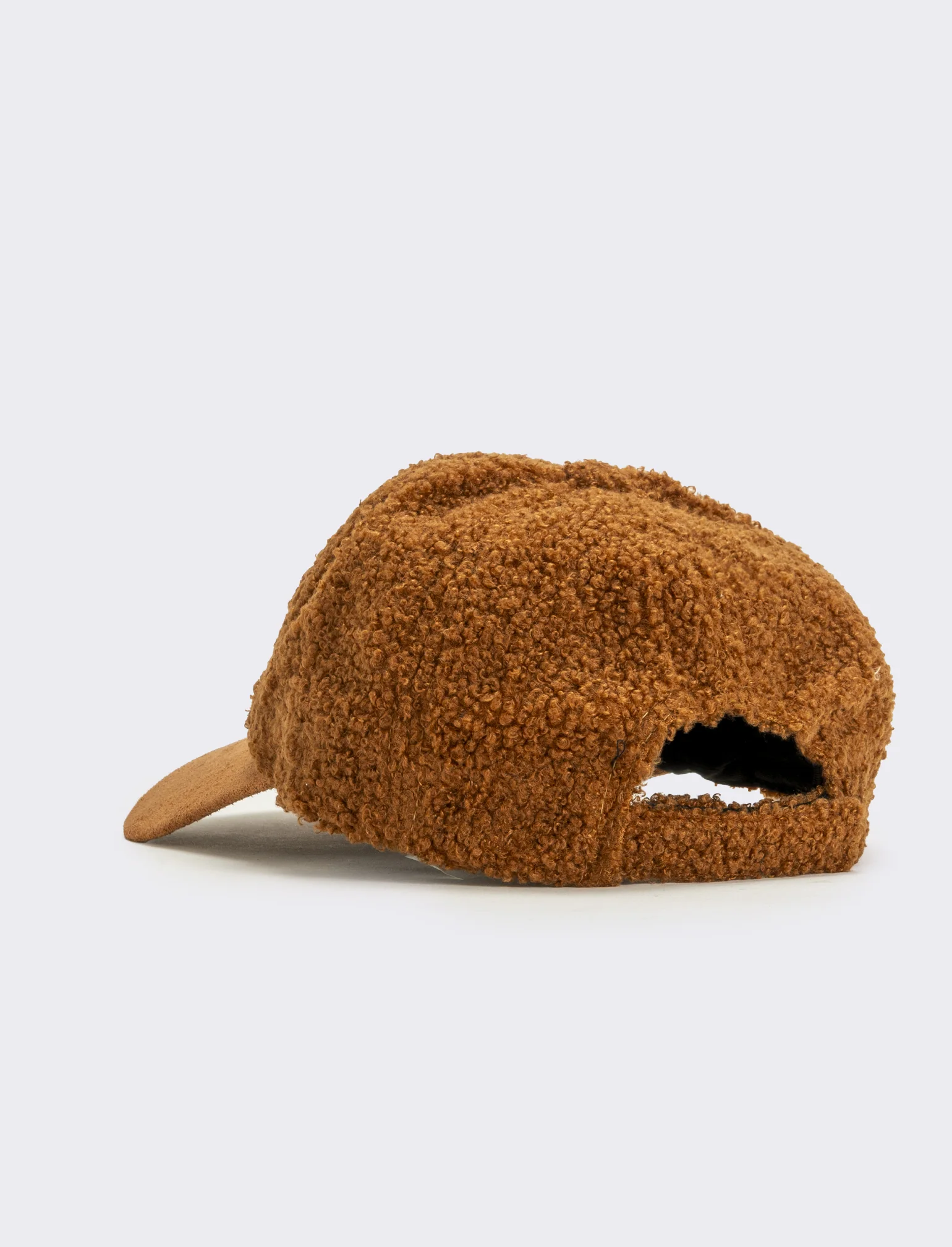 Cappello baseball effetto teddy visiera dainetto - Marrone - Image 2