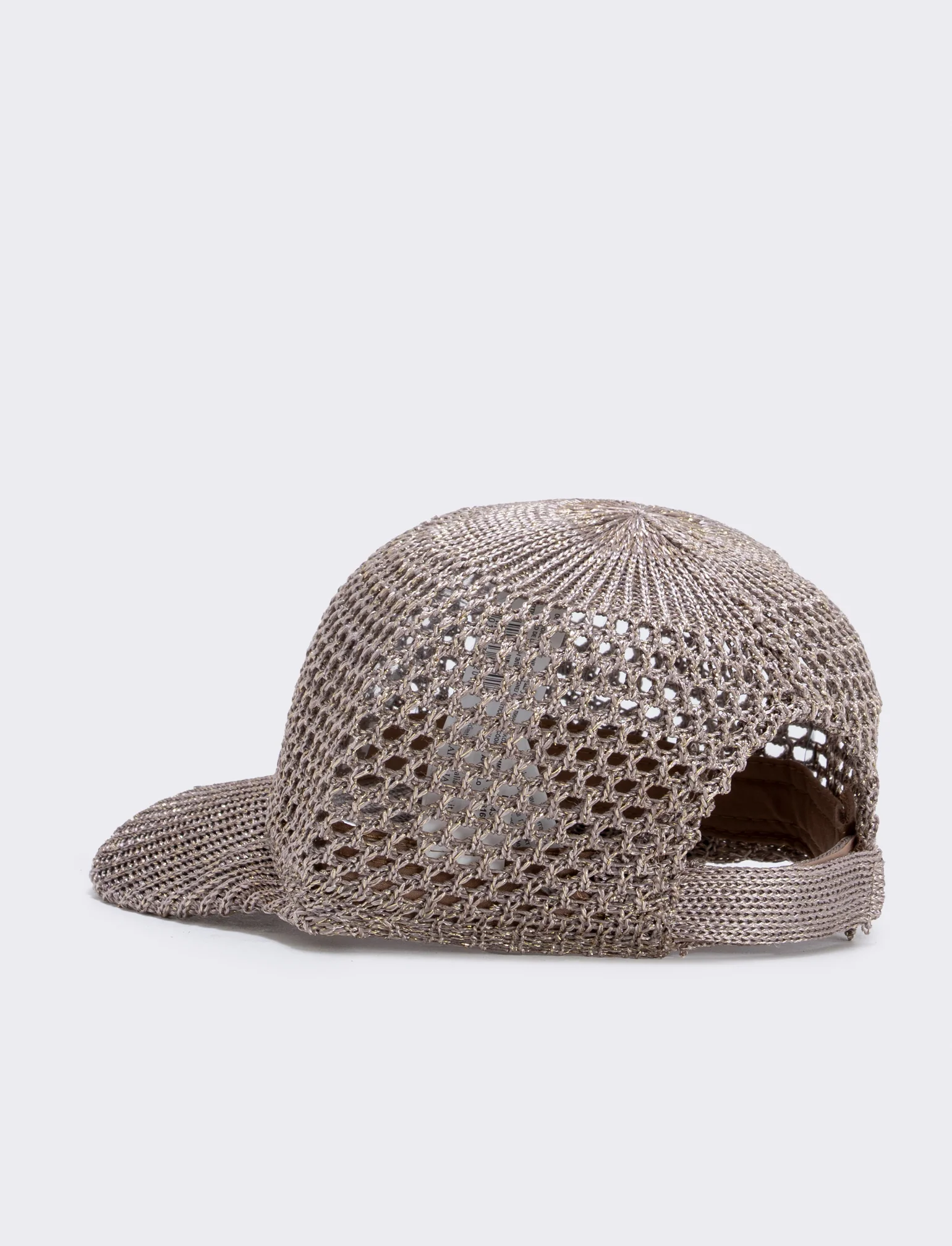 Cappello baseball effetto uncinetto - Beige - Image 2