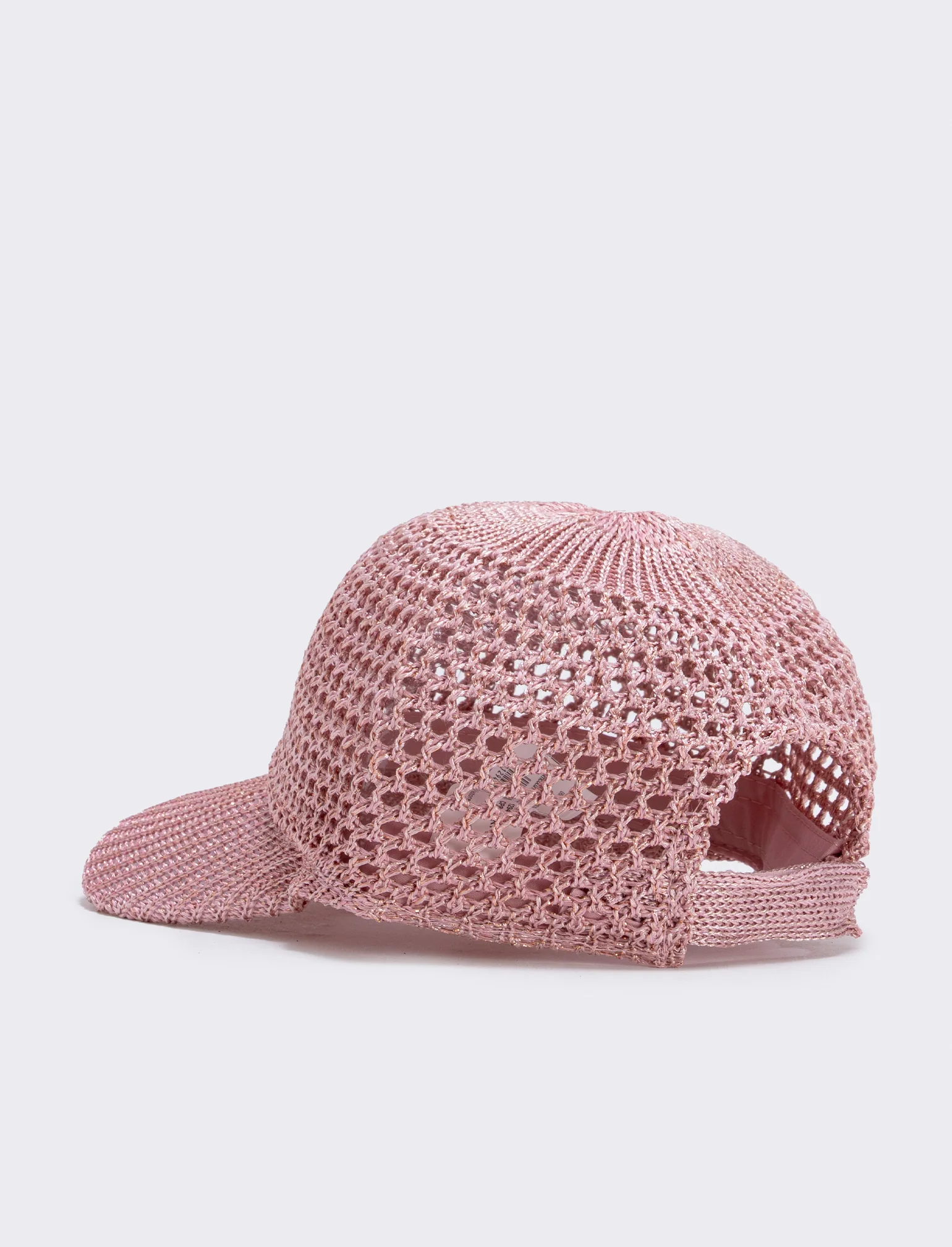 Cappello baseball effetto uncinetto - Rosa - Image 2