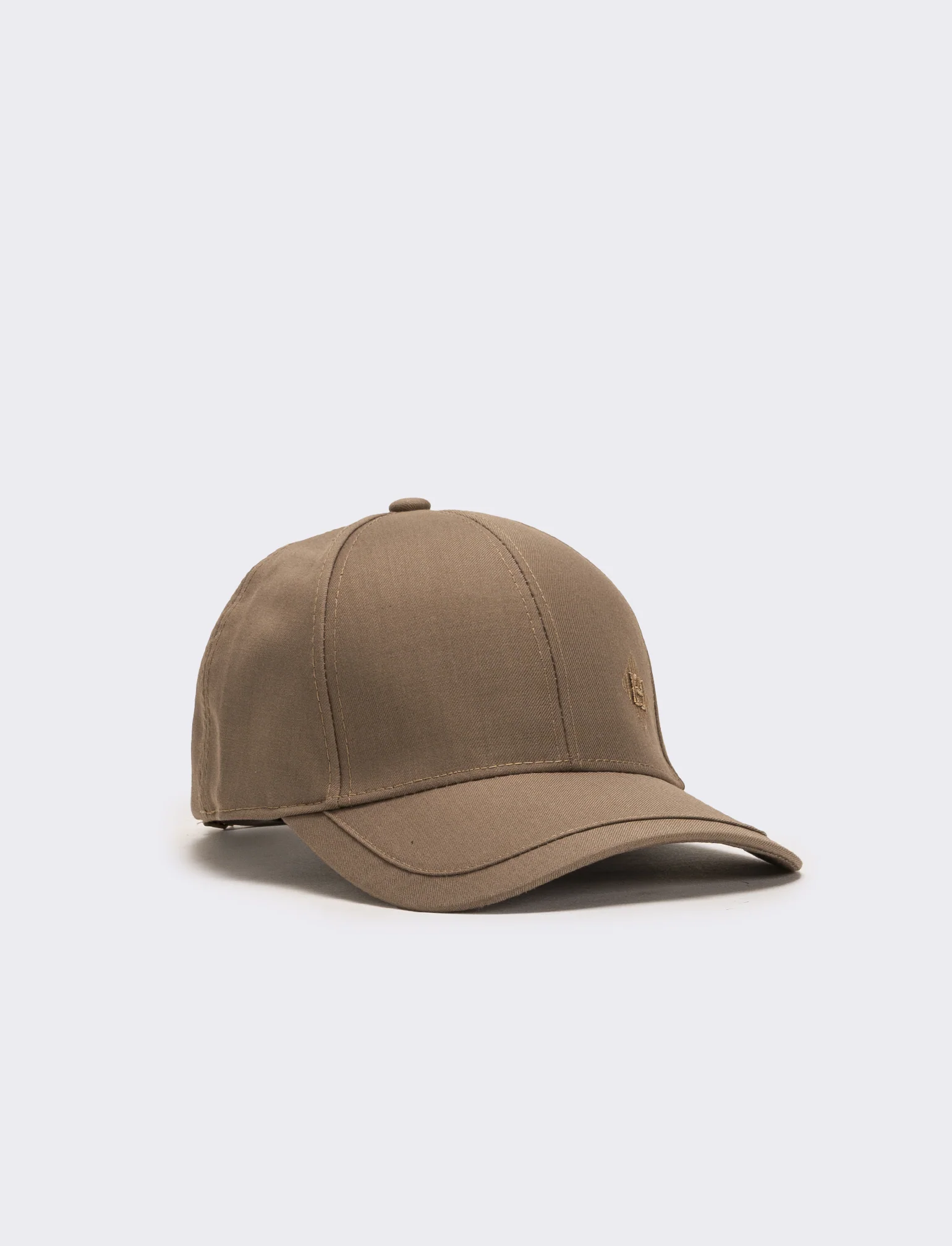 Cappello baseball in nylon con ricamo - Beige