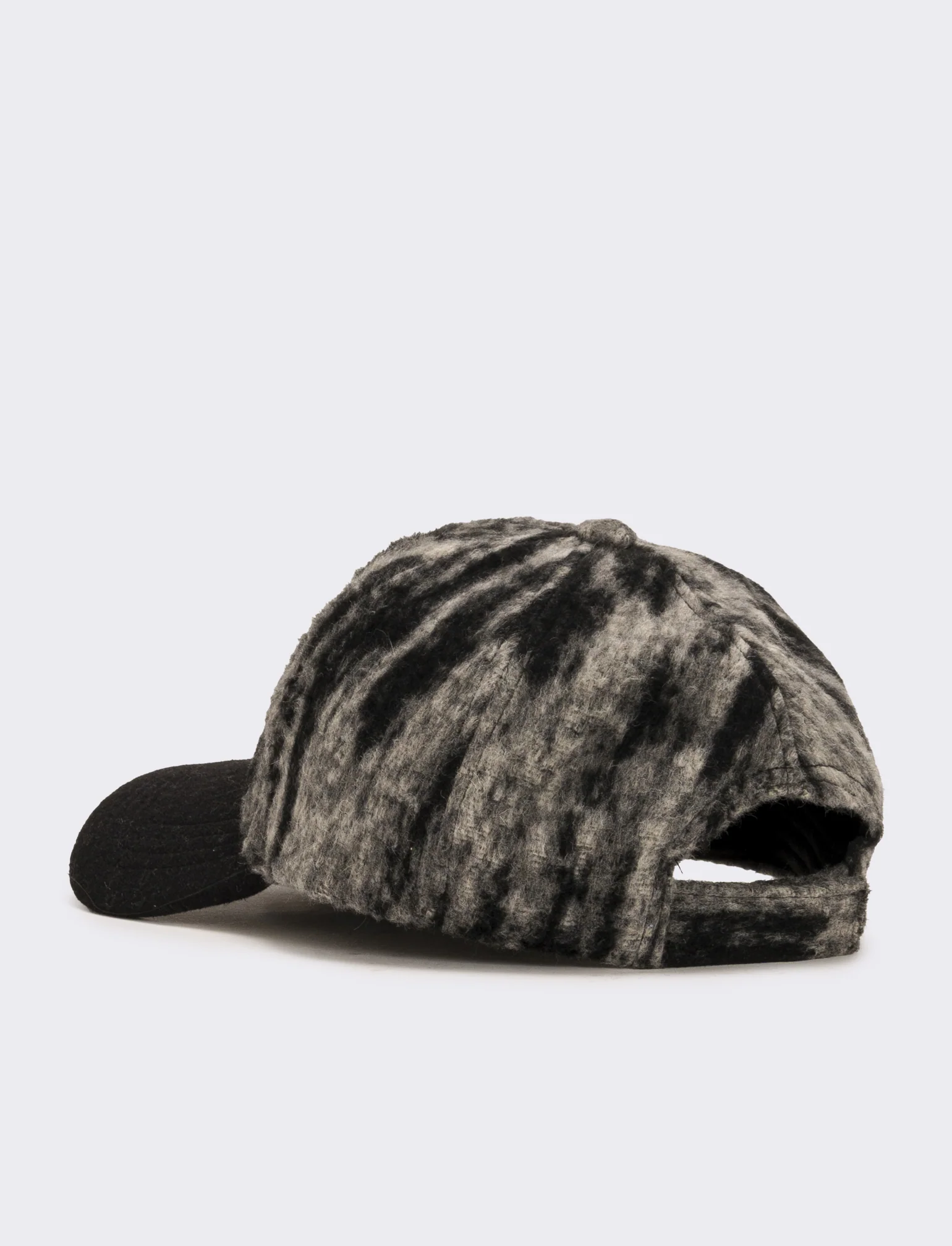 Cappello baseball mimetico uomo - Nero - Image 2
