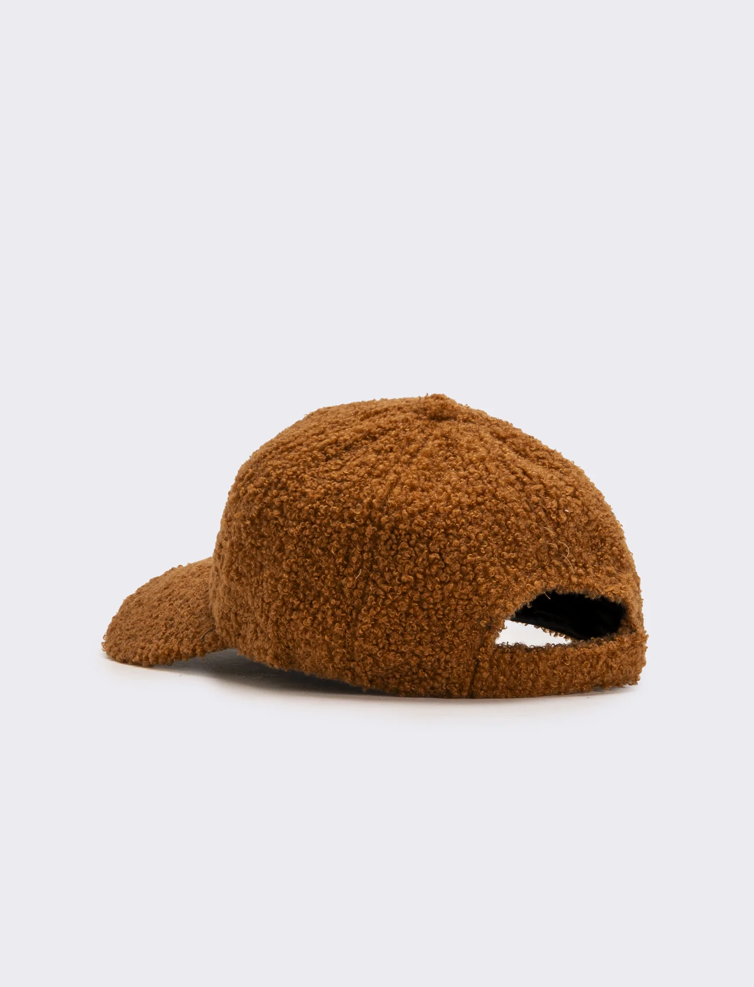 Cappello baseball pelliccia agnello - Marrone - Image 2