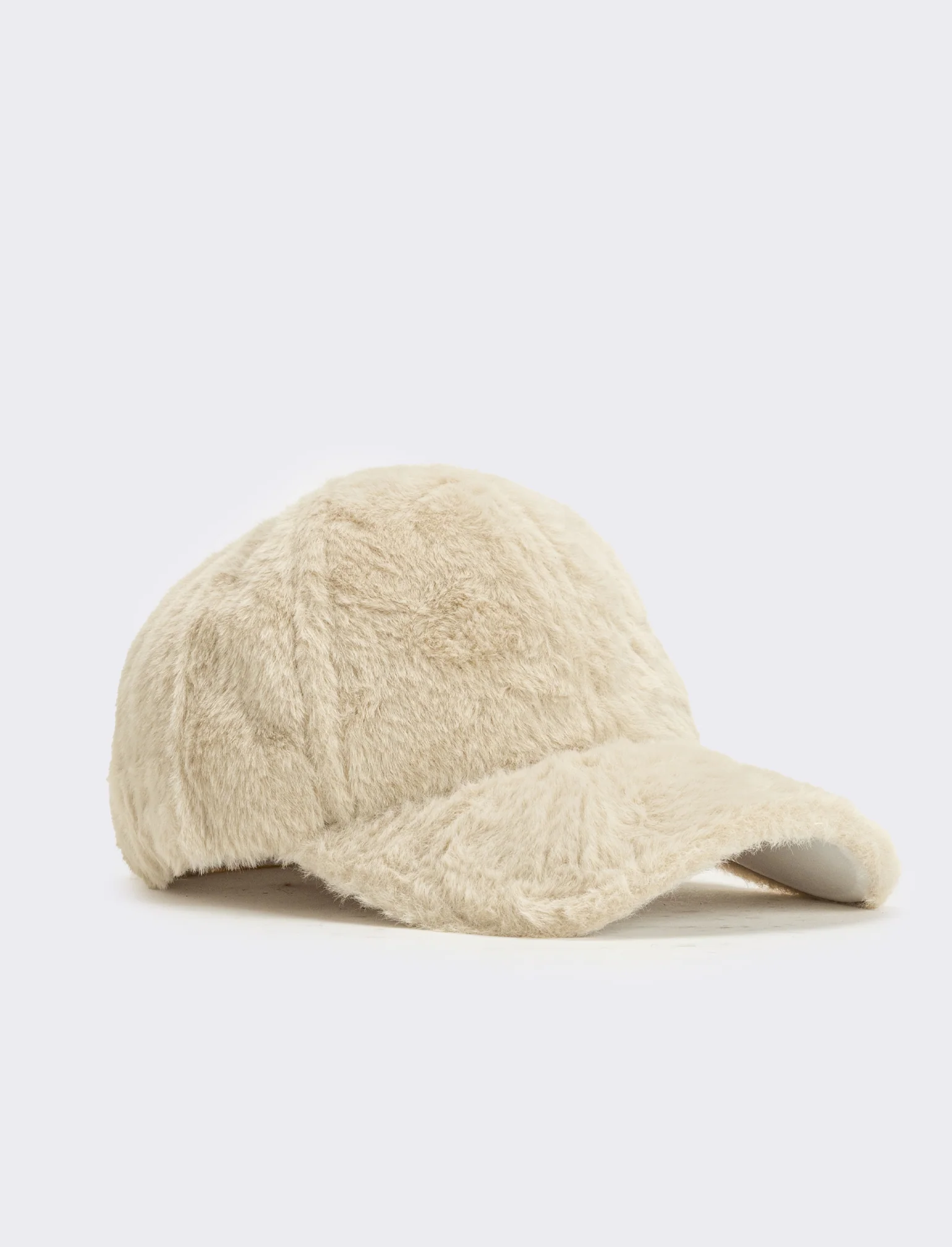 Cappello baseball pelliccia - Beige