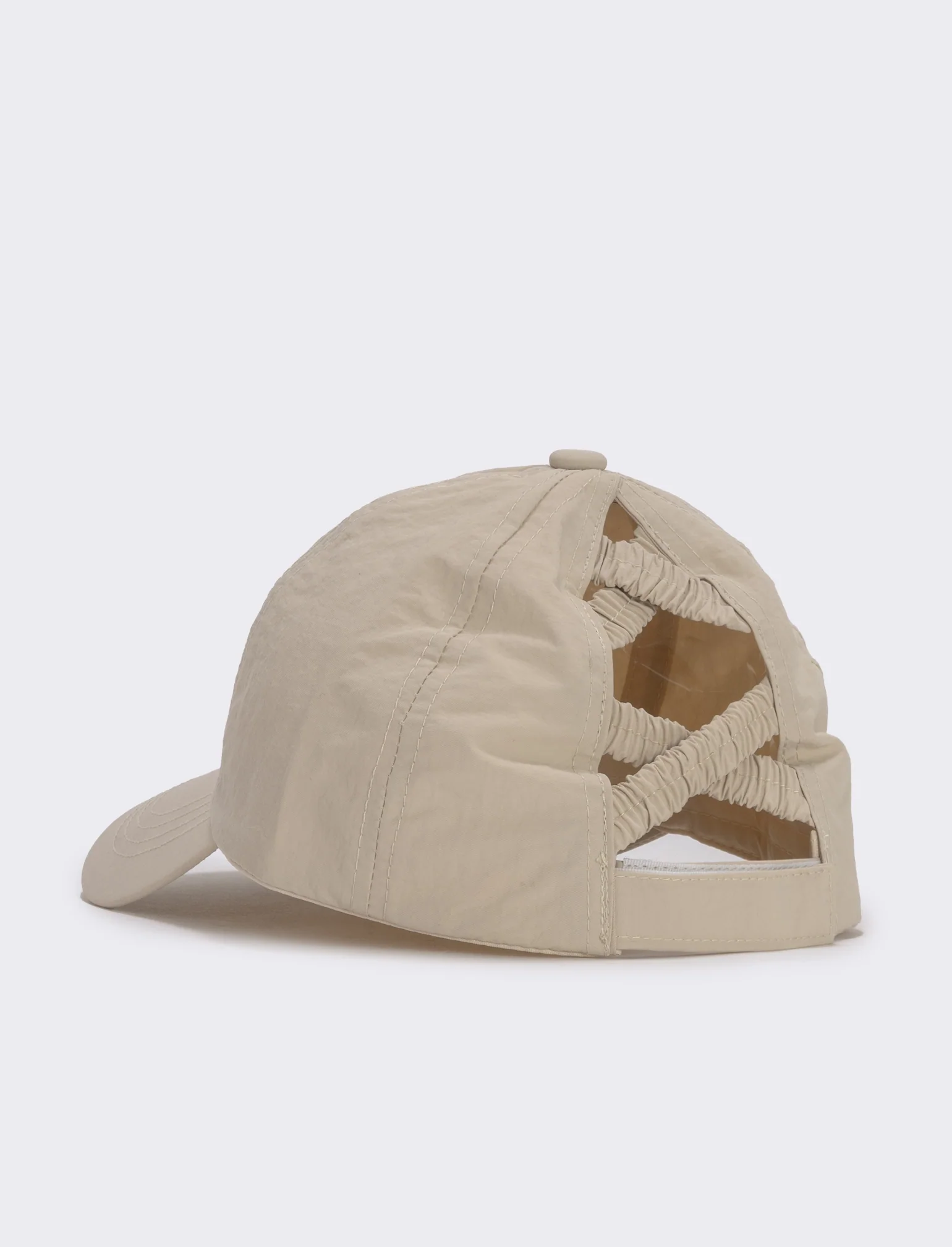 Cappello baseball tecnico aperto dietro - Beige - Image 2