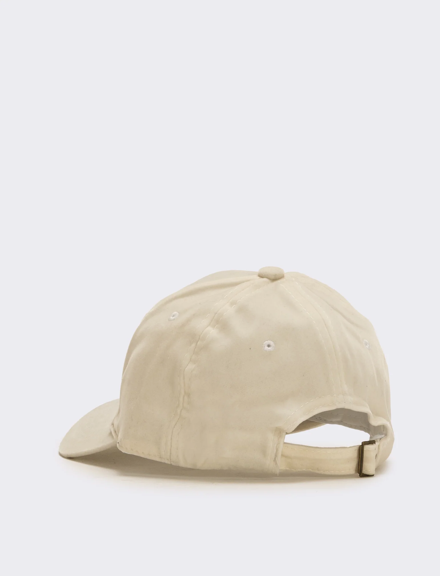 Cappello baseball velluto donna - Bianco - Image 2