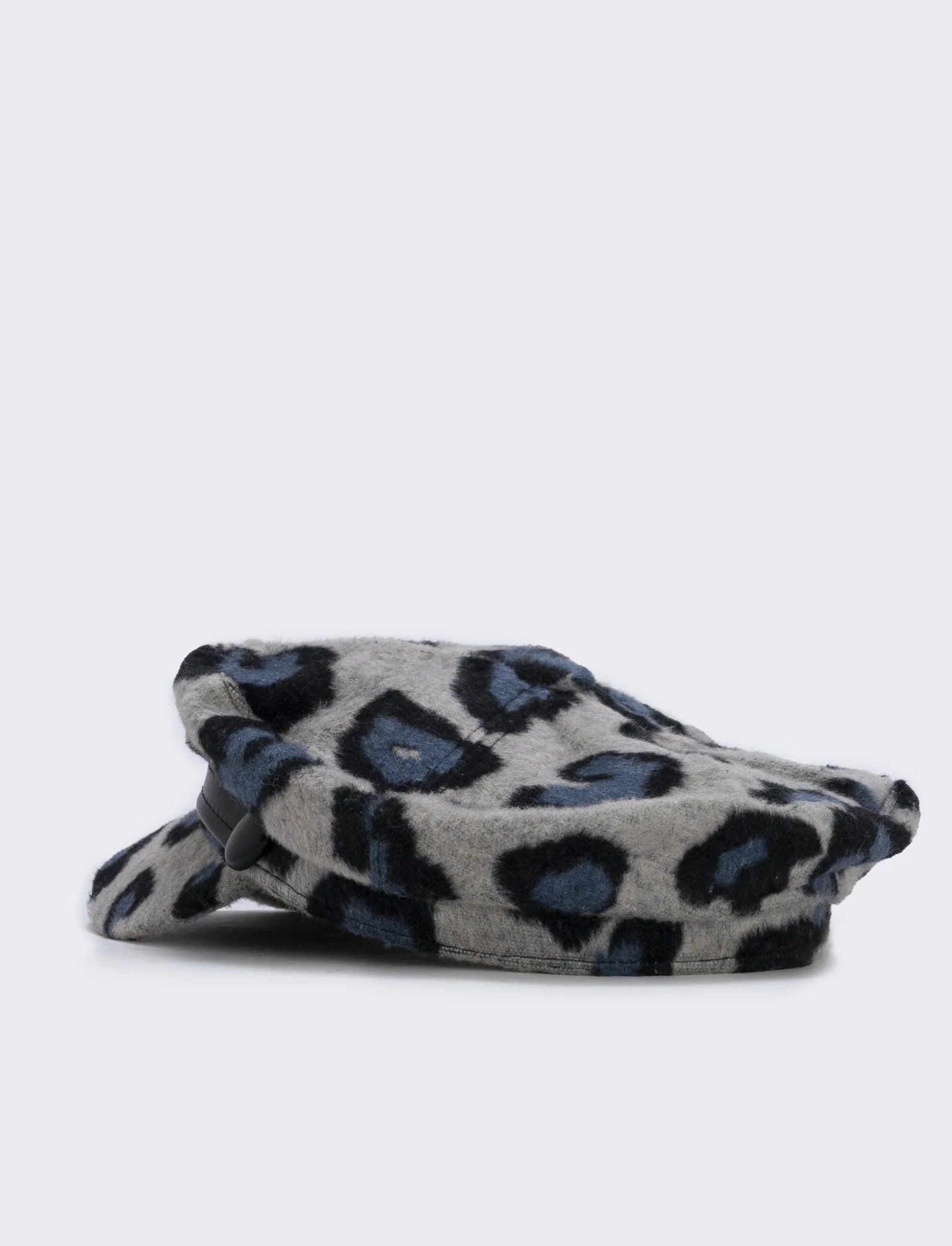 Cappello berrettone donna leopardato - Blu - Image 2