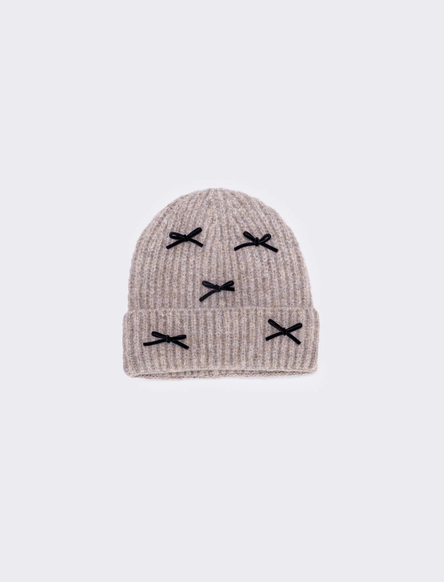 Cappello con fiocchetti da bambina - Beige