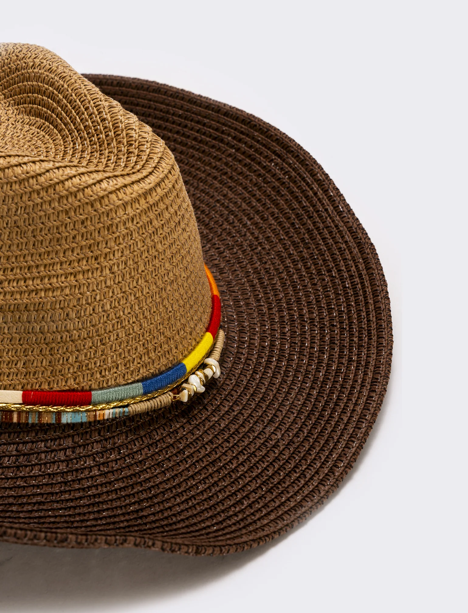 Cappello cowboy con cordoncino multiuso - Marrone - Image 3
