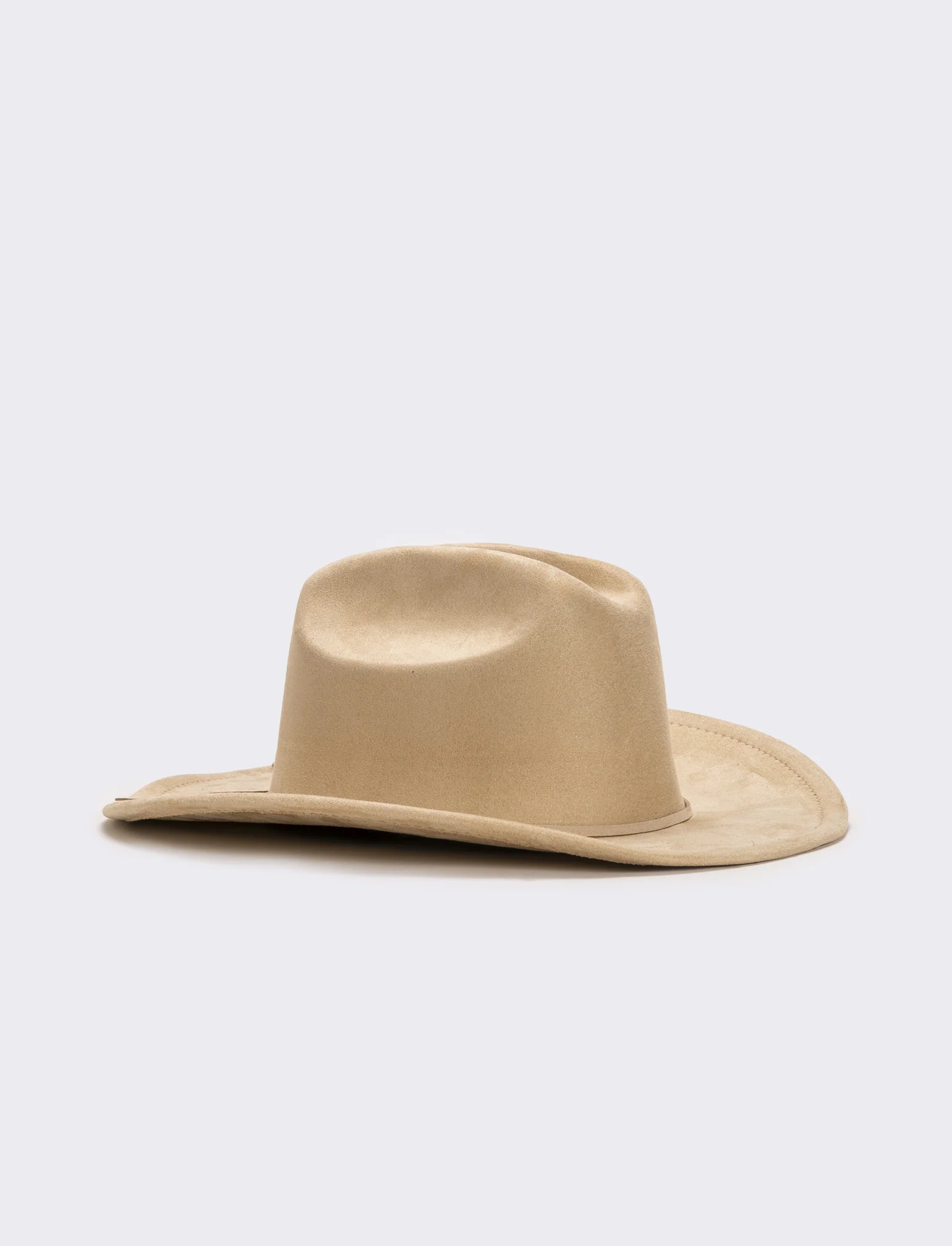 Cappello cowboy in dainetto donna - Bianco panna - Image 2