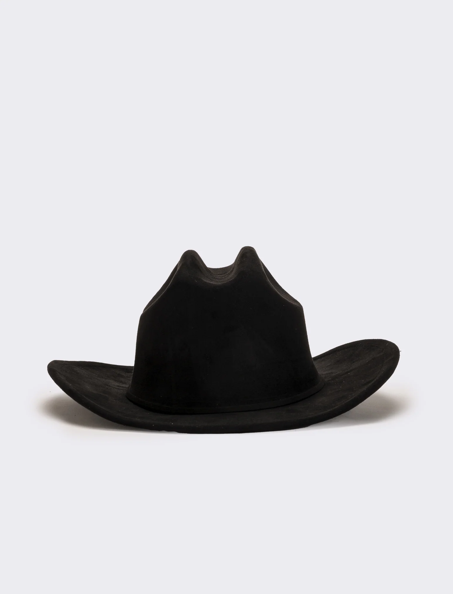 Cappello cowboy in dainetto donna - Nero