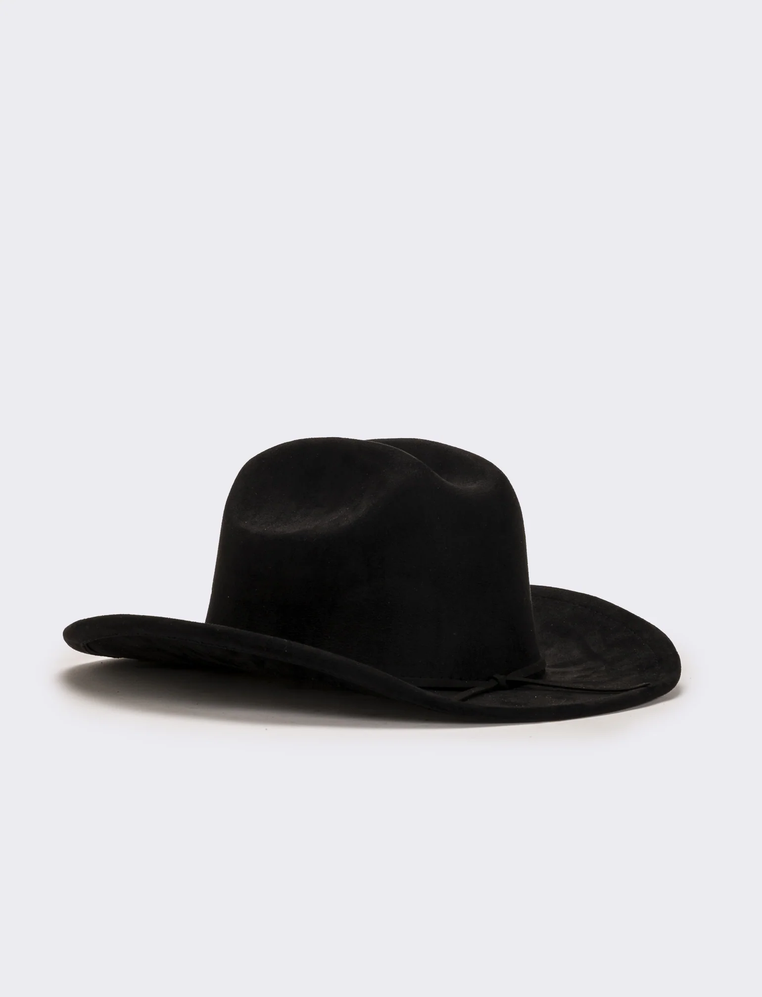 Cappello cowboy in dainetto donna - Nero - Image 2