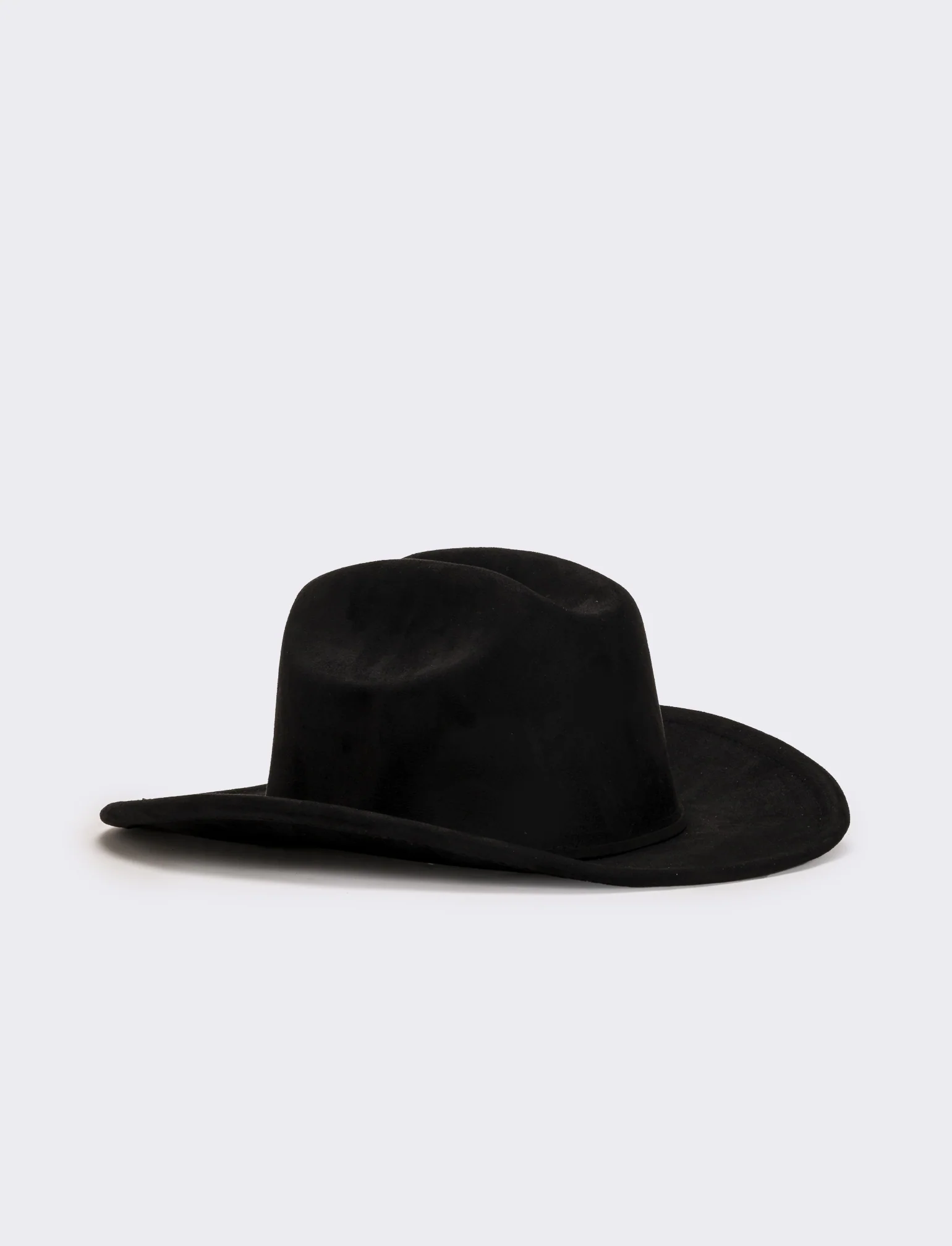 Cappello cowboy in dainetto donna - Nero - Image 3
