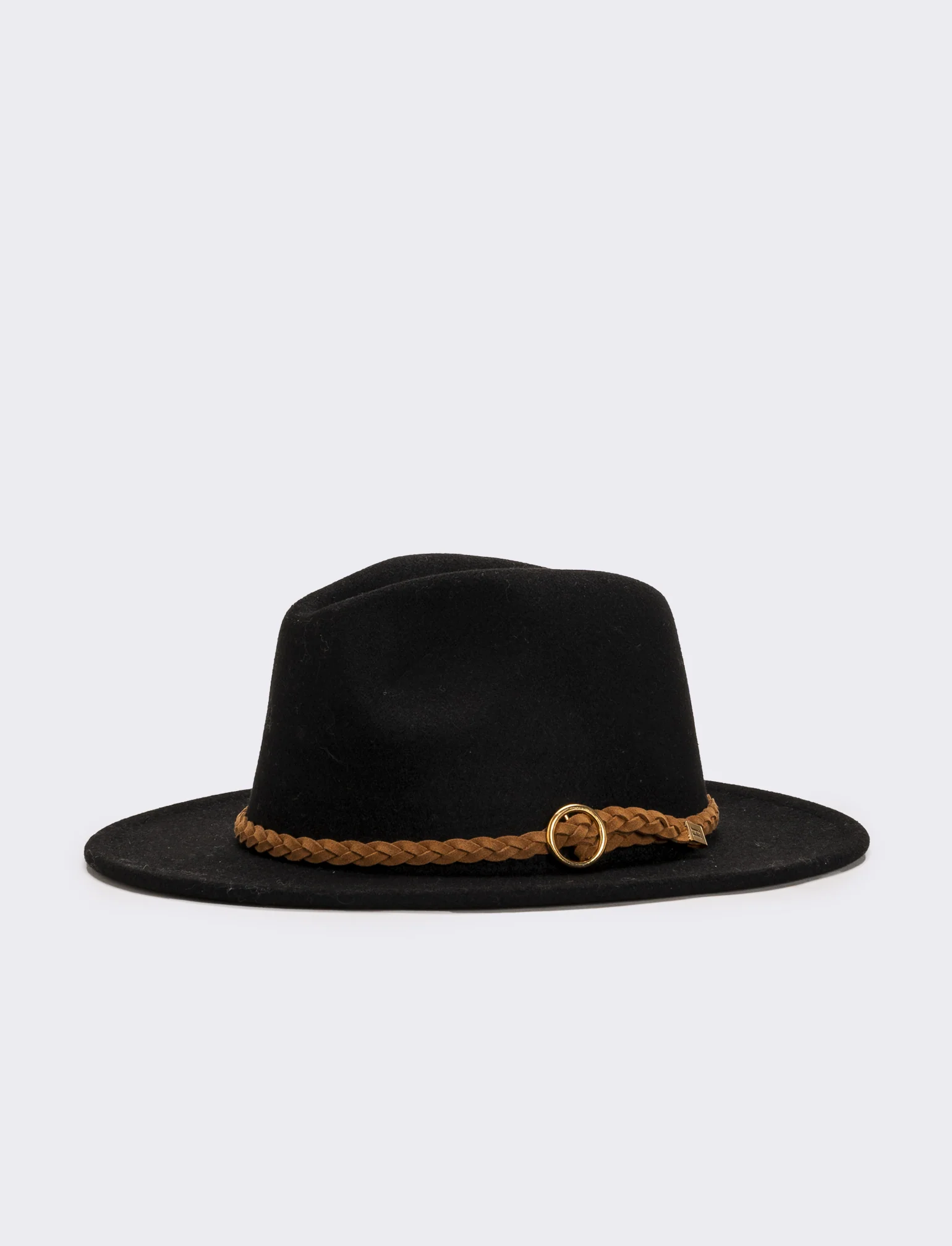 Cappello cowboy leopardato e nero - Nero