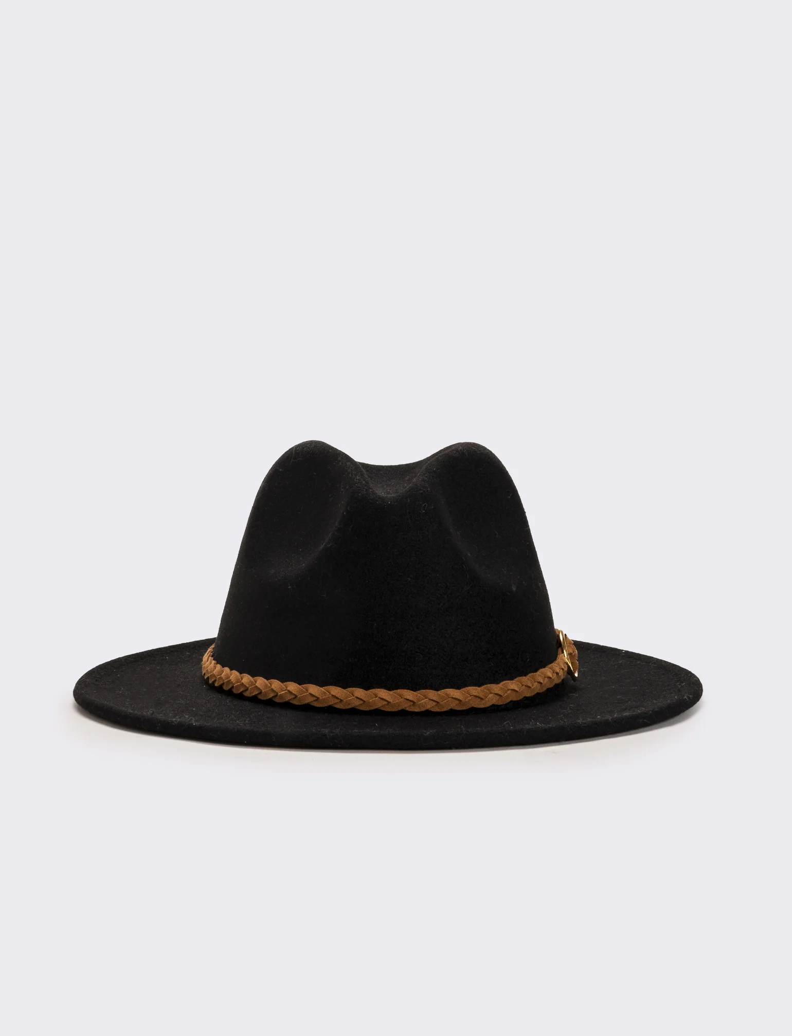 Cappello cowboy leopardato e nero - Nero - Image 2