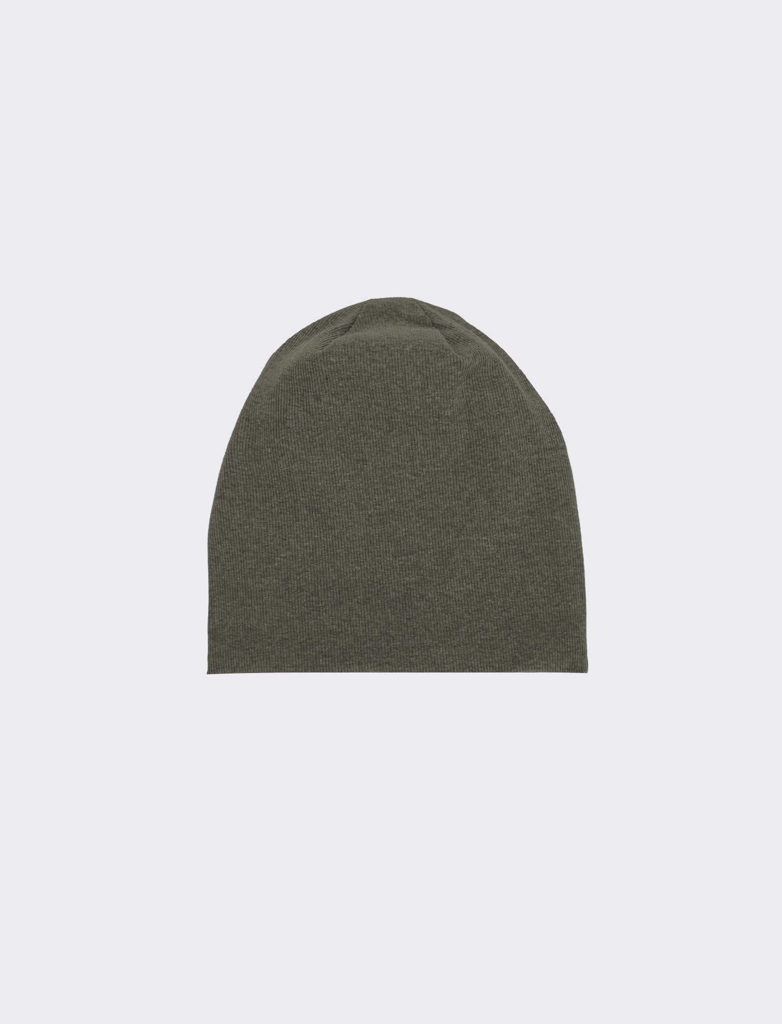 Cappello cuffia a costine uomo - Verde