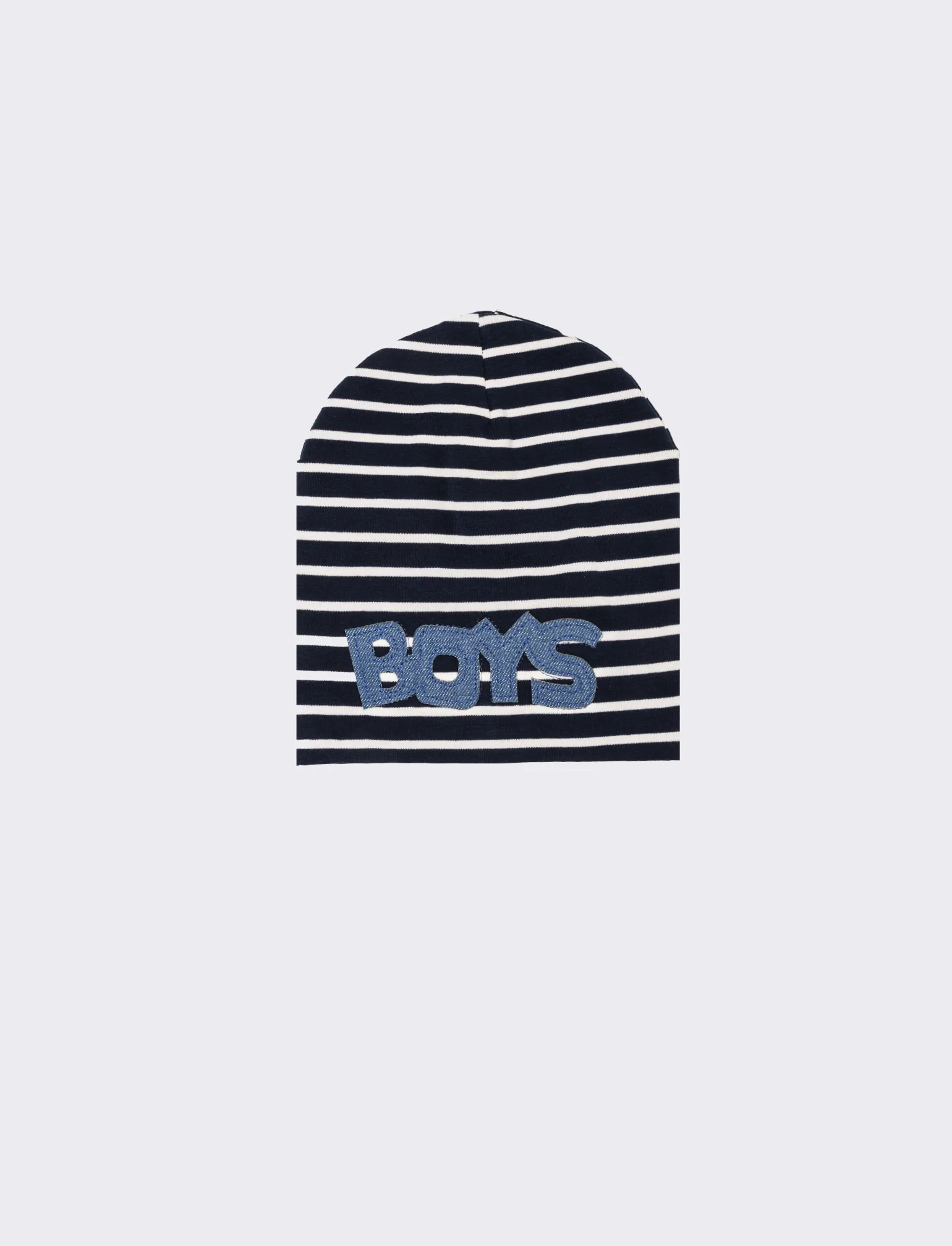 Cappello cuffia bambino righe misure 52-54 - Bianco