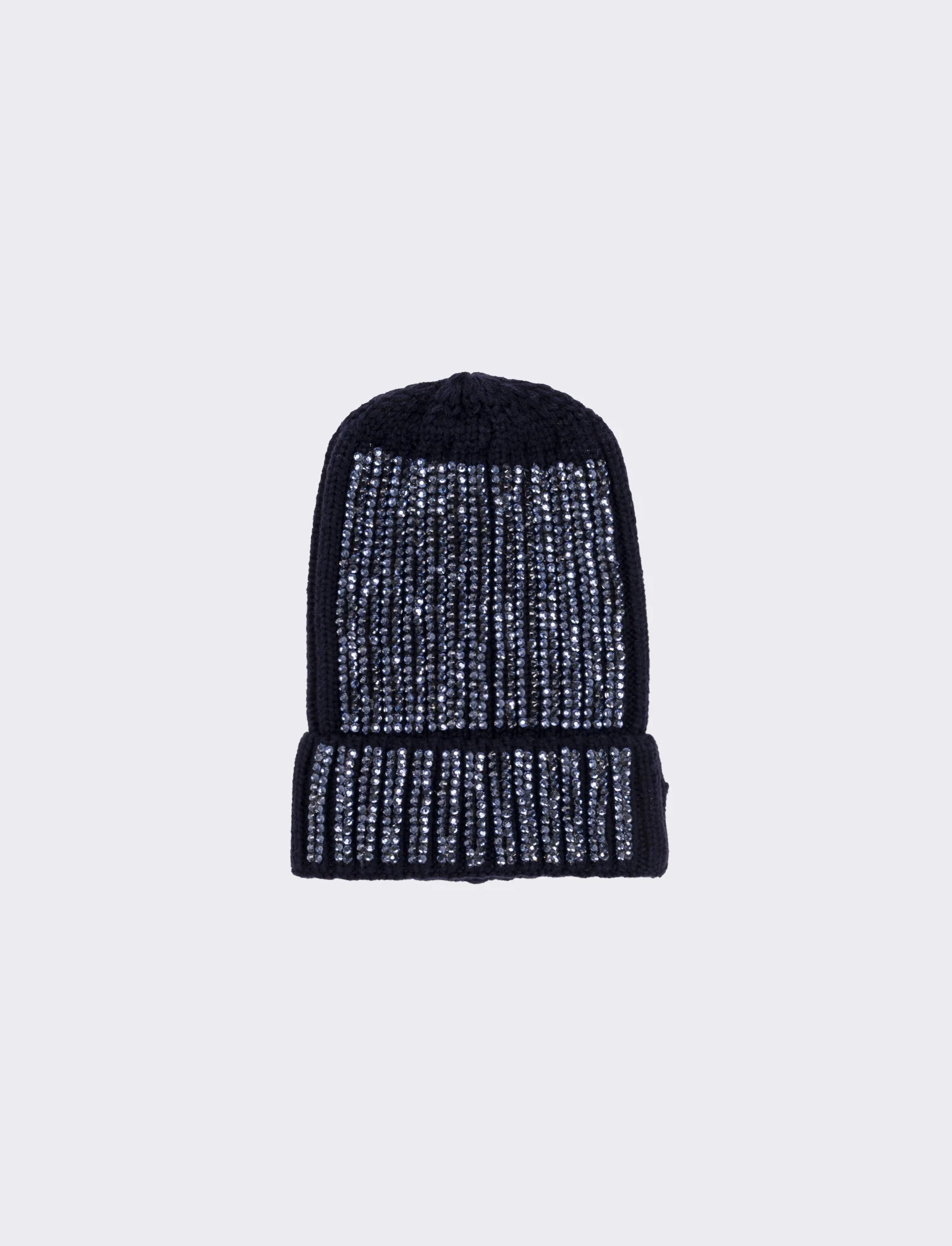 Cappello cuffia con borchiette - Blu