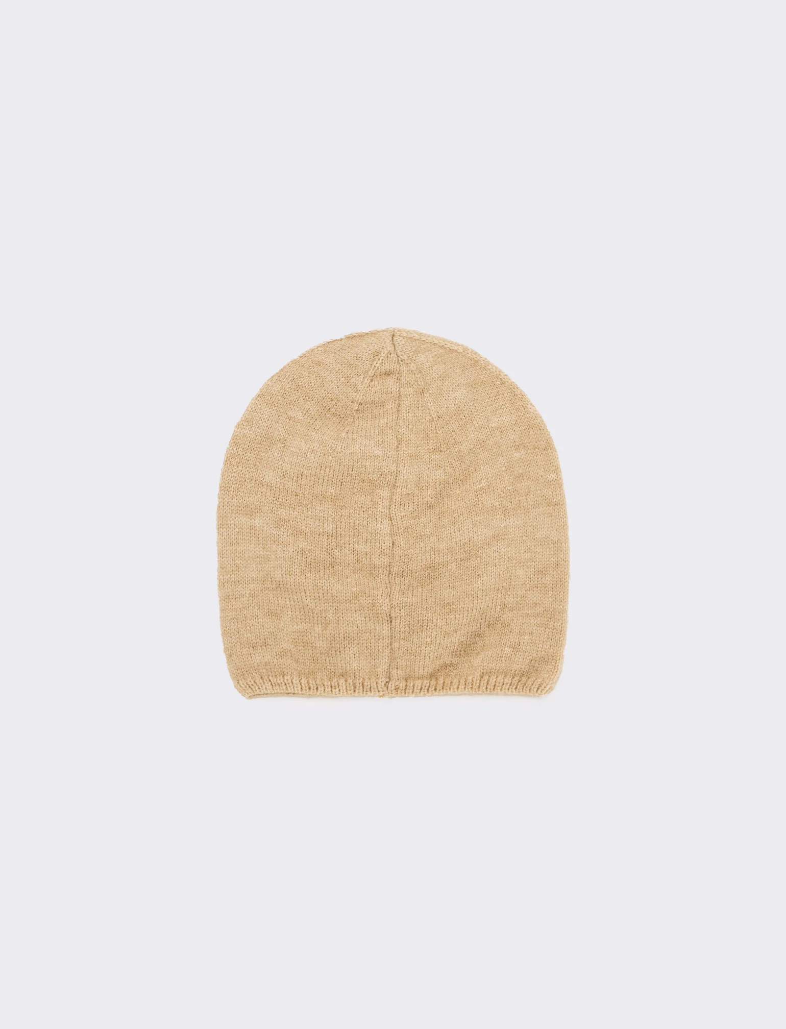 Cappello cuffia con fiocchetti velluto - Beige - Image 2